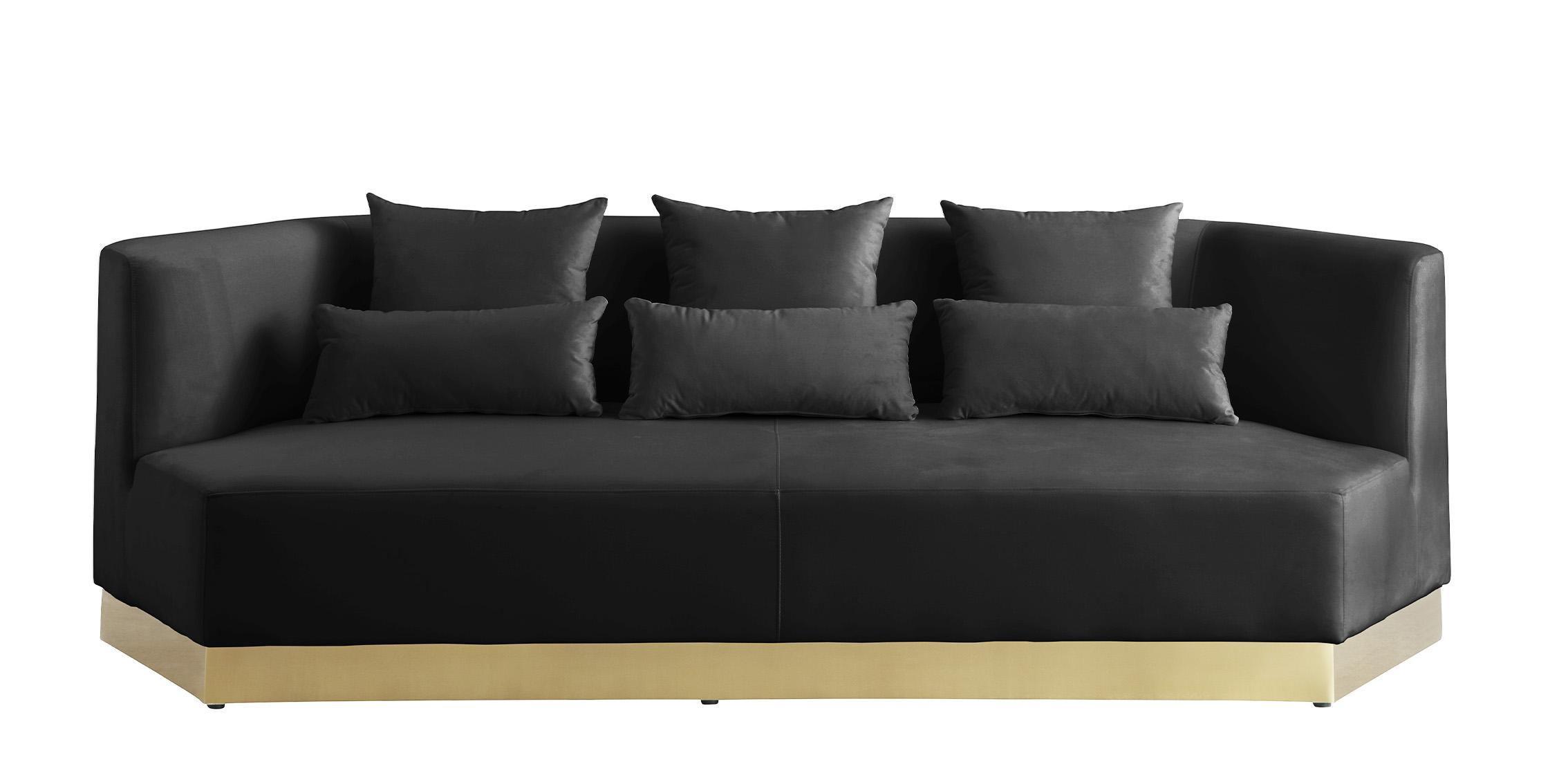 

    
 Shop  Black Velvet Sofa Set 3Pcs MARQUIS 600Black-S Meridian Contemporary Modern
