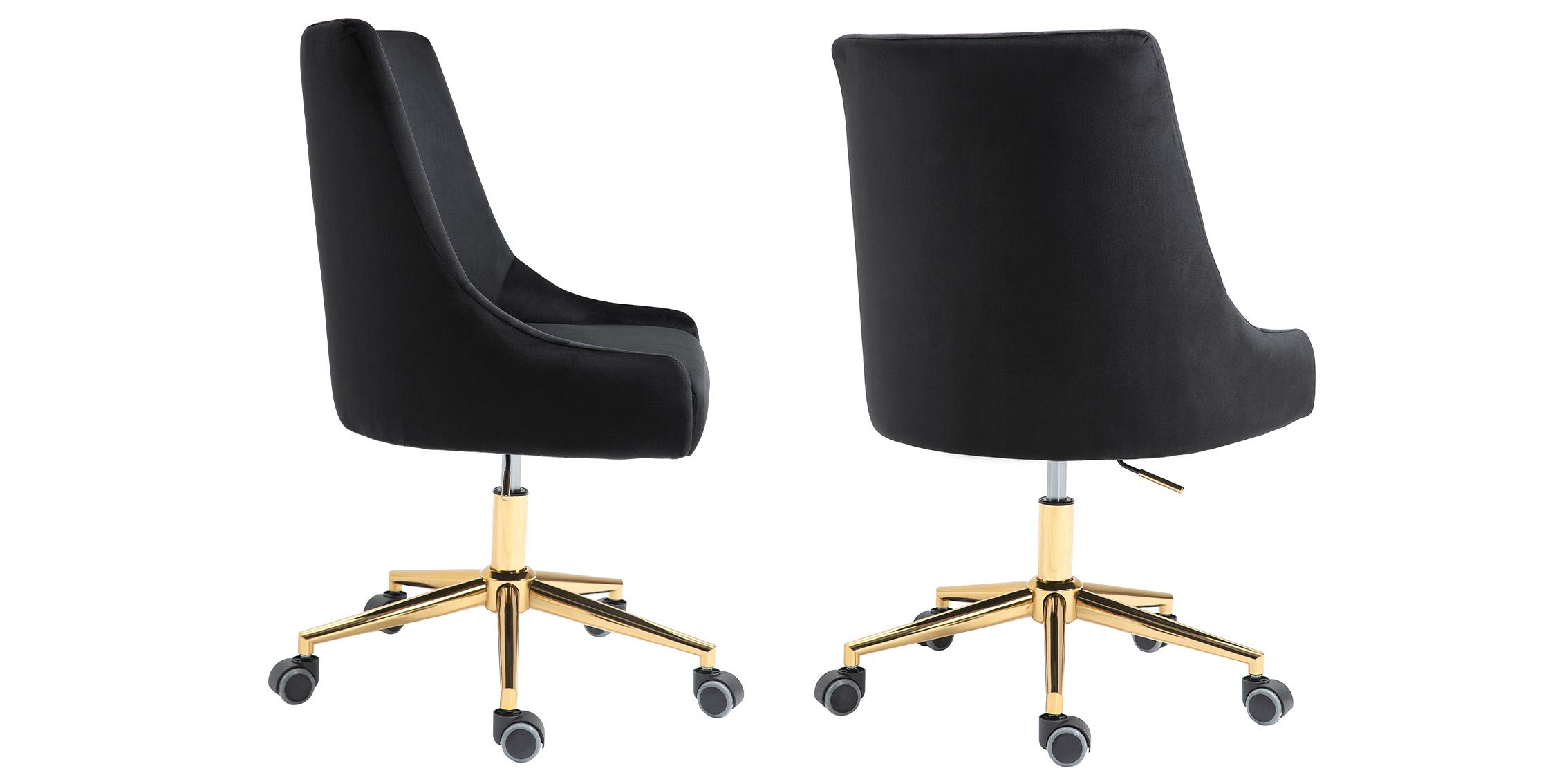 

    
Meridian Furniture KARINA 163Black Office Chair Gold/Black 163Black
