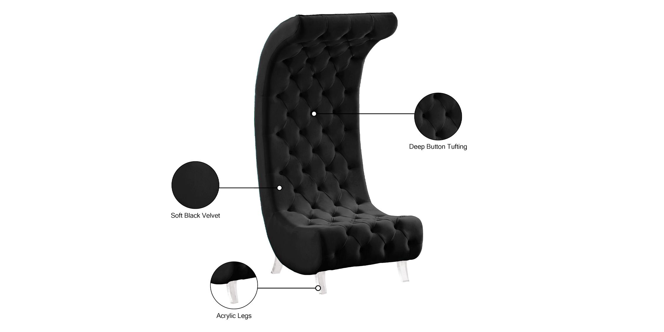 

    
568Black-C Meridian Furniture Accent Chair
