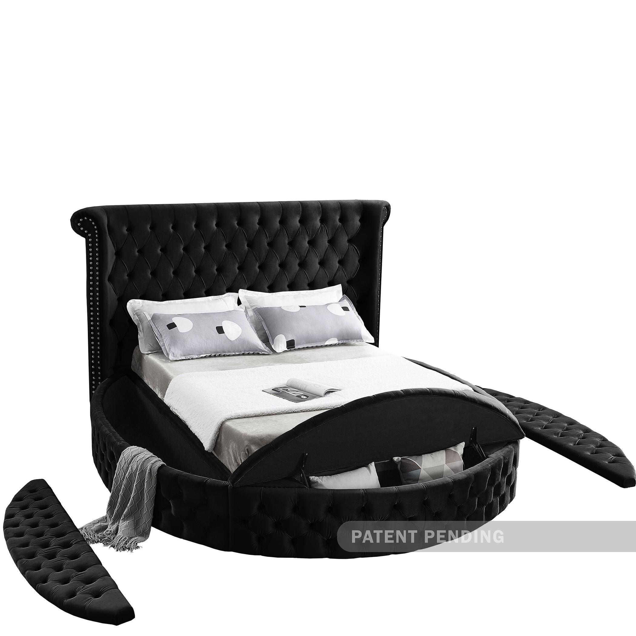 

        
Meridian Furniture LuxusBlack-F Storage Bed Black Velvet 753359802763
