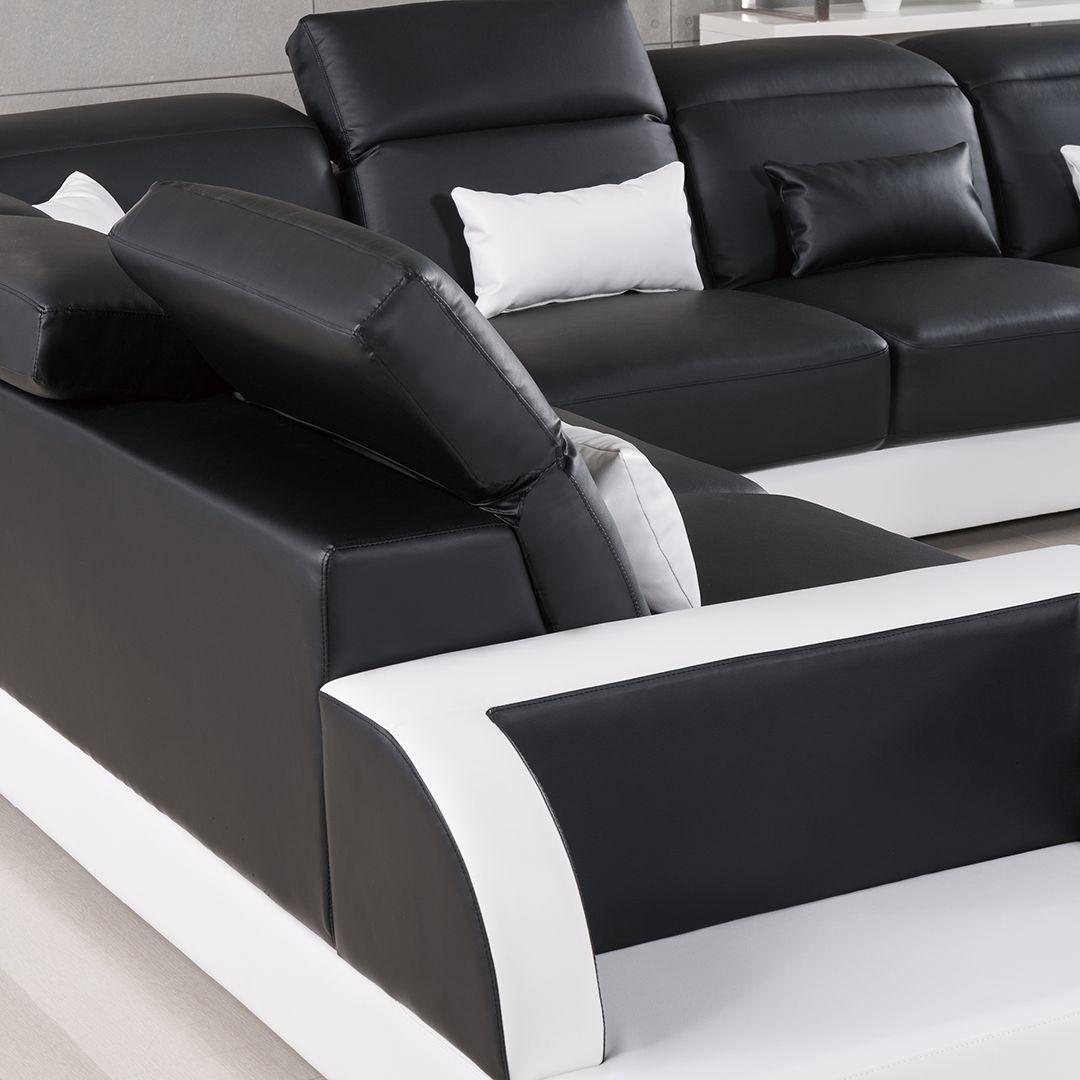 

    
AE-LD811R-BK.W American Eagle Furniture Sectional Sofa Set
