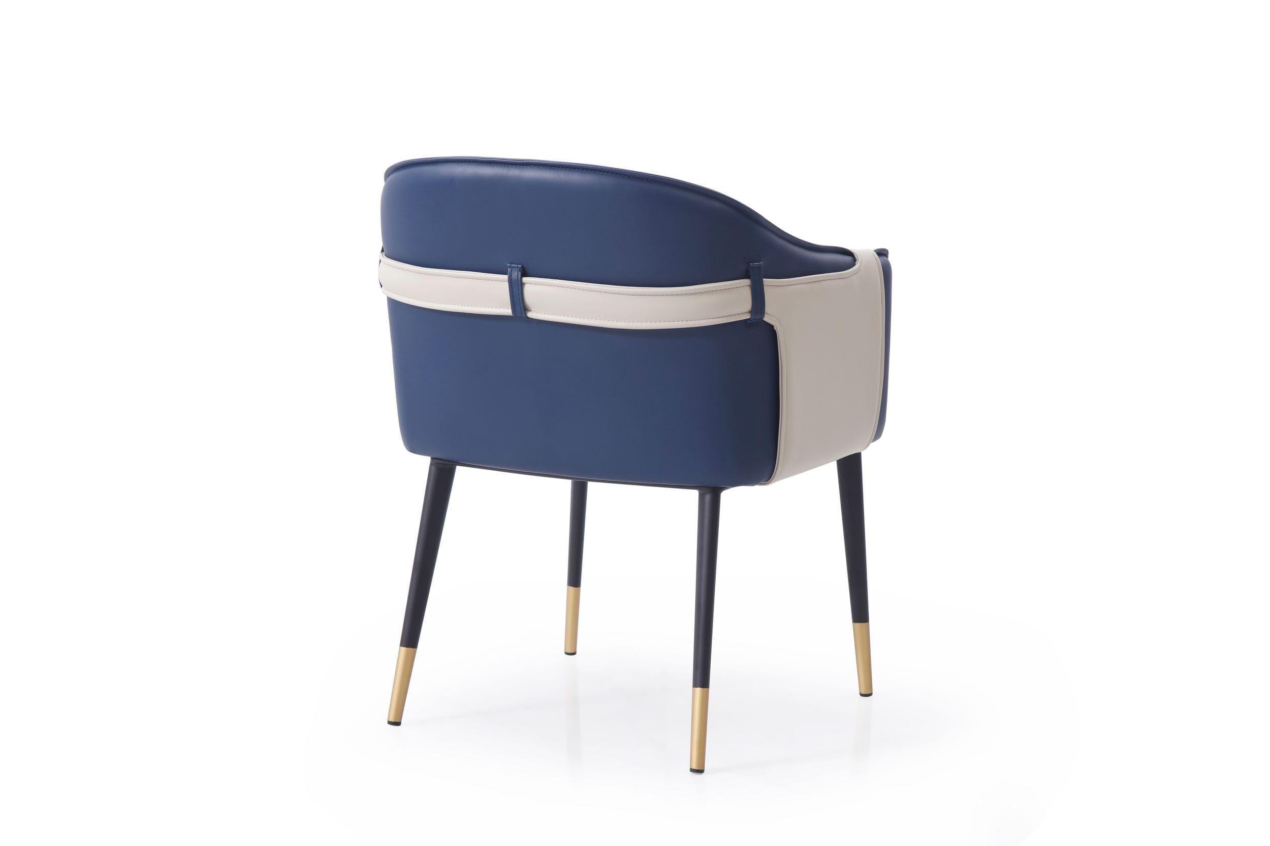 

                    
VIG Furniture VGVCB065-BLU-DC-Set-2 Dining Chair Set Blue/Beige Bonded Leather Purchase 
