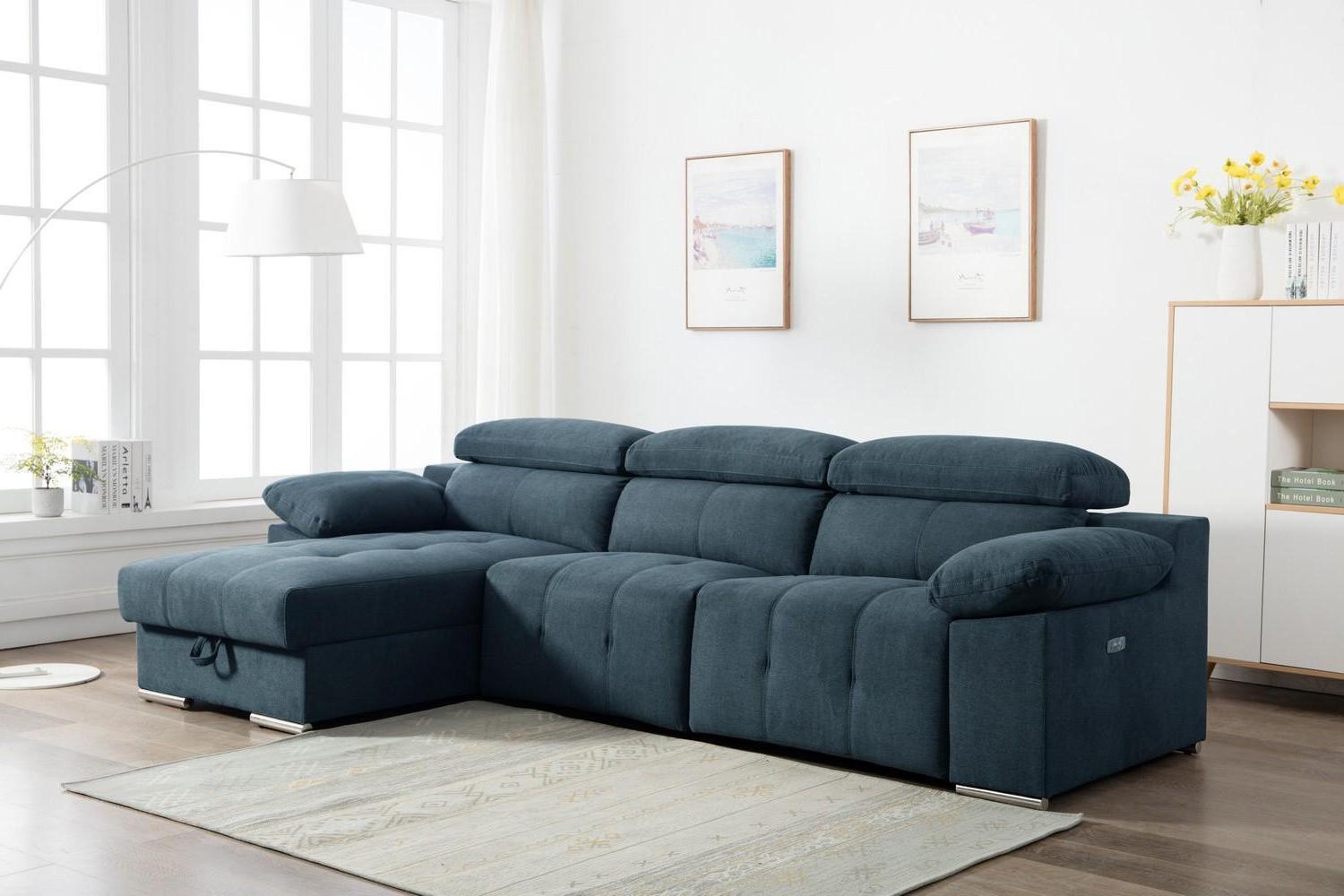 

    
Blue Chanille Power Reclining LAF Sectional Contemporary Global United 7306
