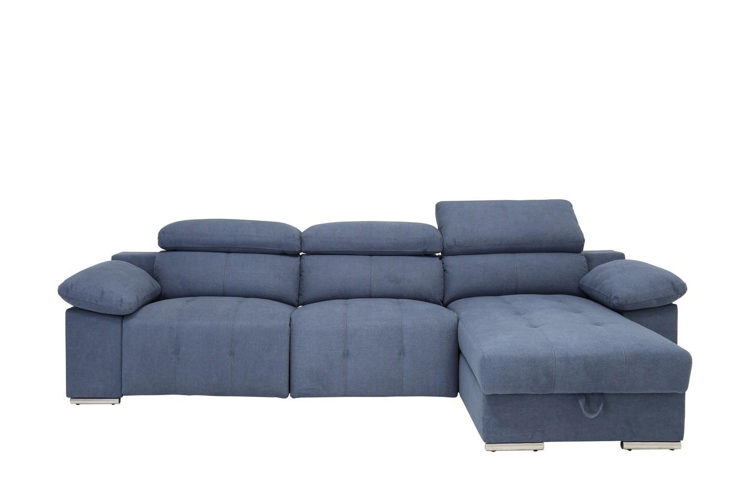 

    
Blue Chanille Power Reclining RAF Sectional Contemporary Global United 7306
