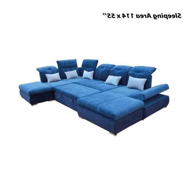 

                    
ESF OPERASECTIONALRIGHT Sectional Sofa Bed Blue Fabric Purchase 
