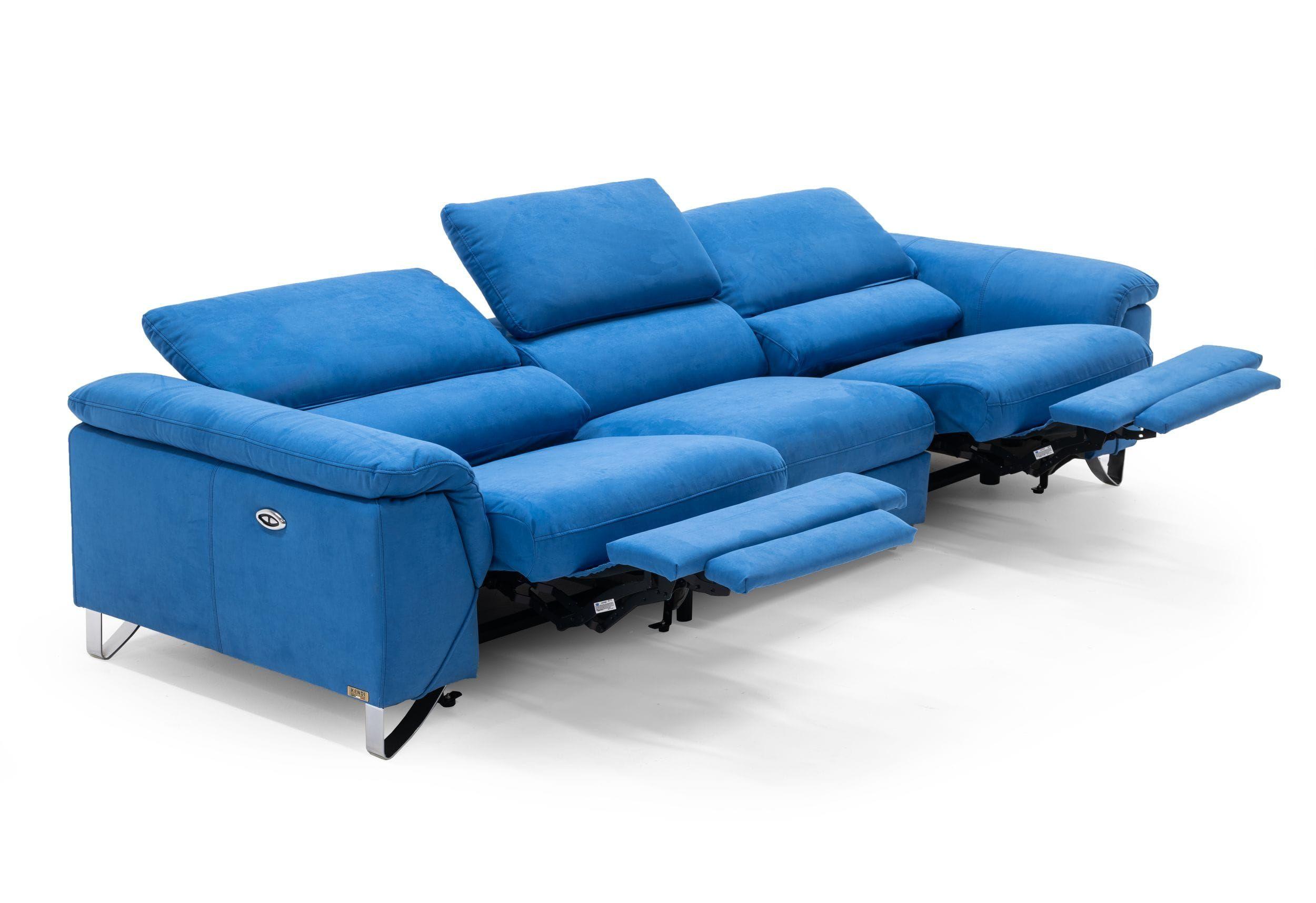 

    
Blue Fabric Sofa w/ Electric Recliners VIG Divani Casa Maine Modern Contemporary
