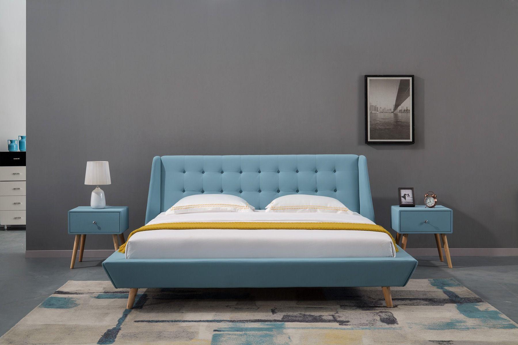 

    
American Eagle Furniture B-D076-BLUE-EK Platform Bed Blue B-D076-BLUE-EK

