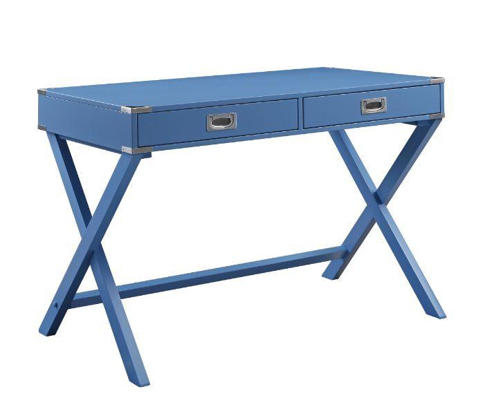 Transitional Writing Desk Theodore 157BLWD in Blue 