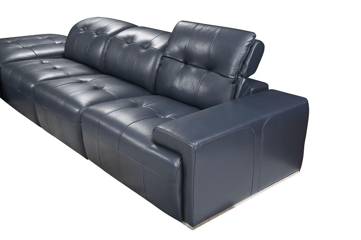 

                    
VIG Furniture VGCA1882-BLU Sectional Sofa Dark Blue Full Leather Purchase 
