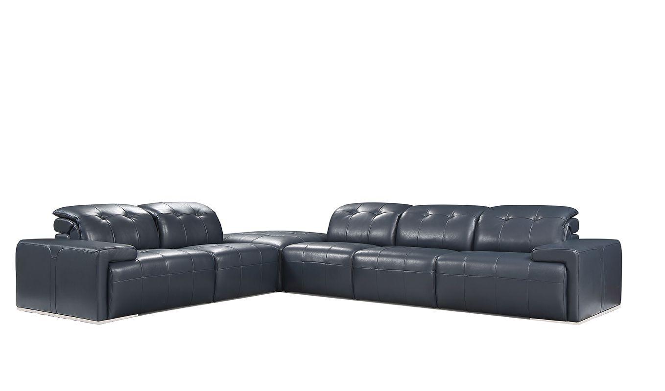 

    
Blue Genuine Leather Sectional Sofa Divani Casa Grafton VIG Modern Contemporary
