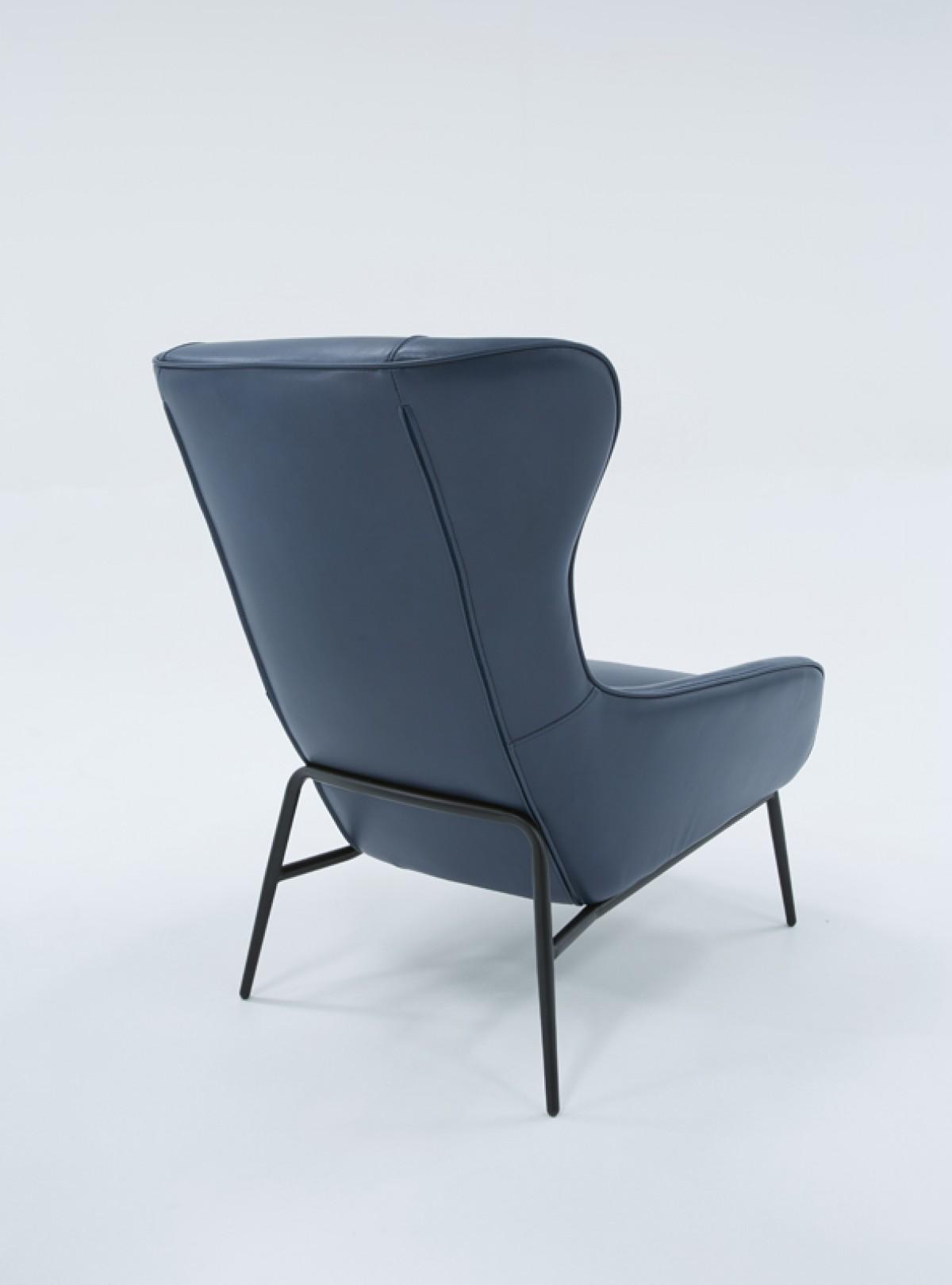 

    
Blue Leatherette Lounge Chair VIG Divani Casa Susan Modern Contemporary
