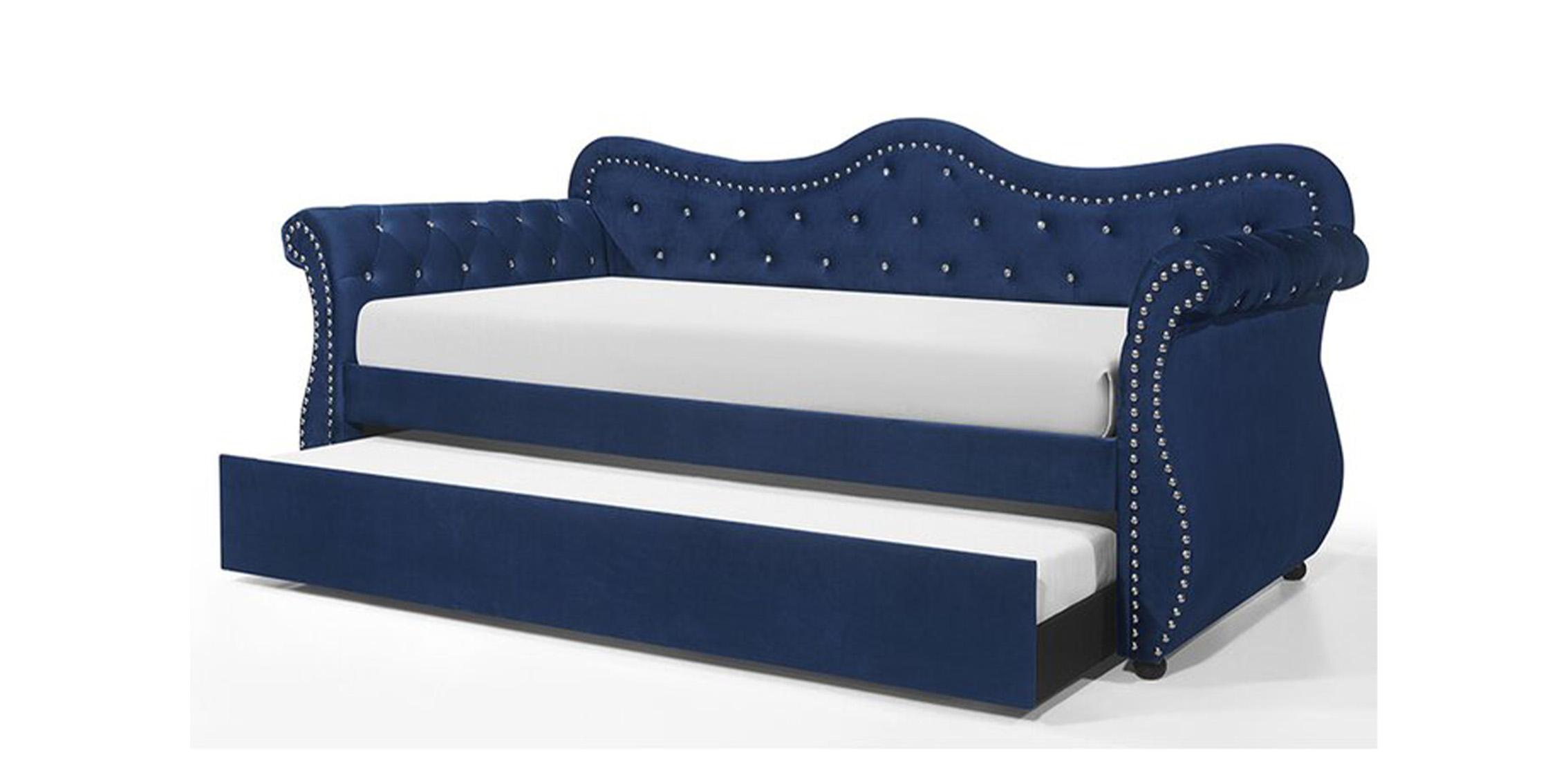 

        
Galaxy Home Furniture Abby Daybed Blue Fabric 808857571335
