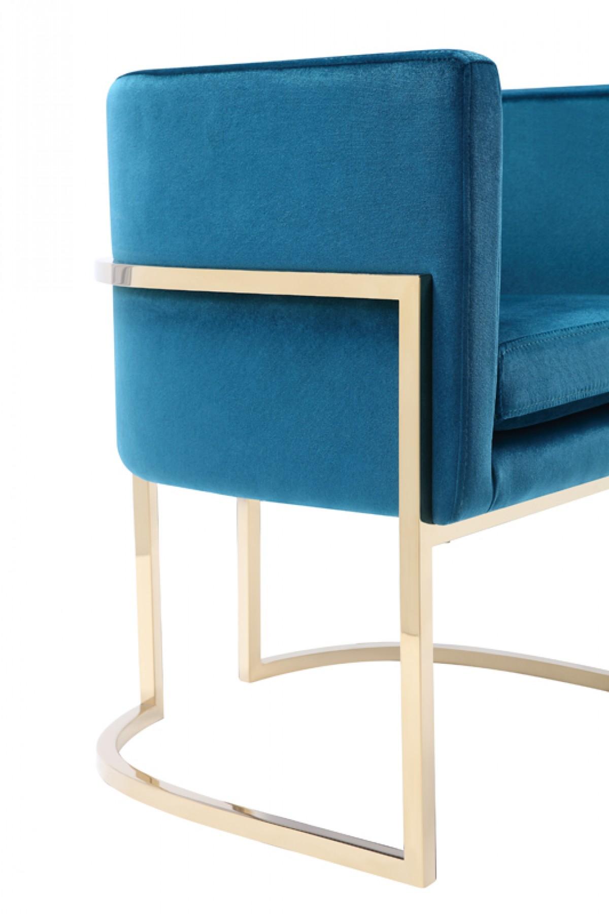 

    
BETSY DINING ARM CHAIR GREEN-BLUE 30 VELVET/CHAMP GLD Dining Arm Chair
