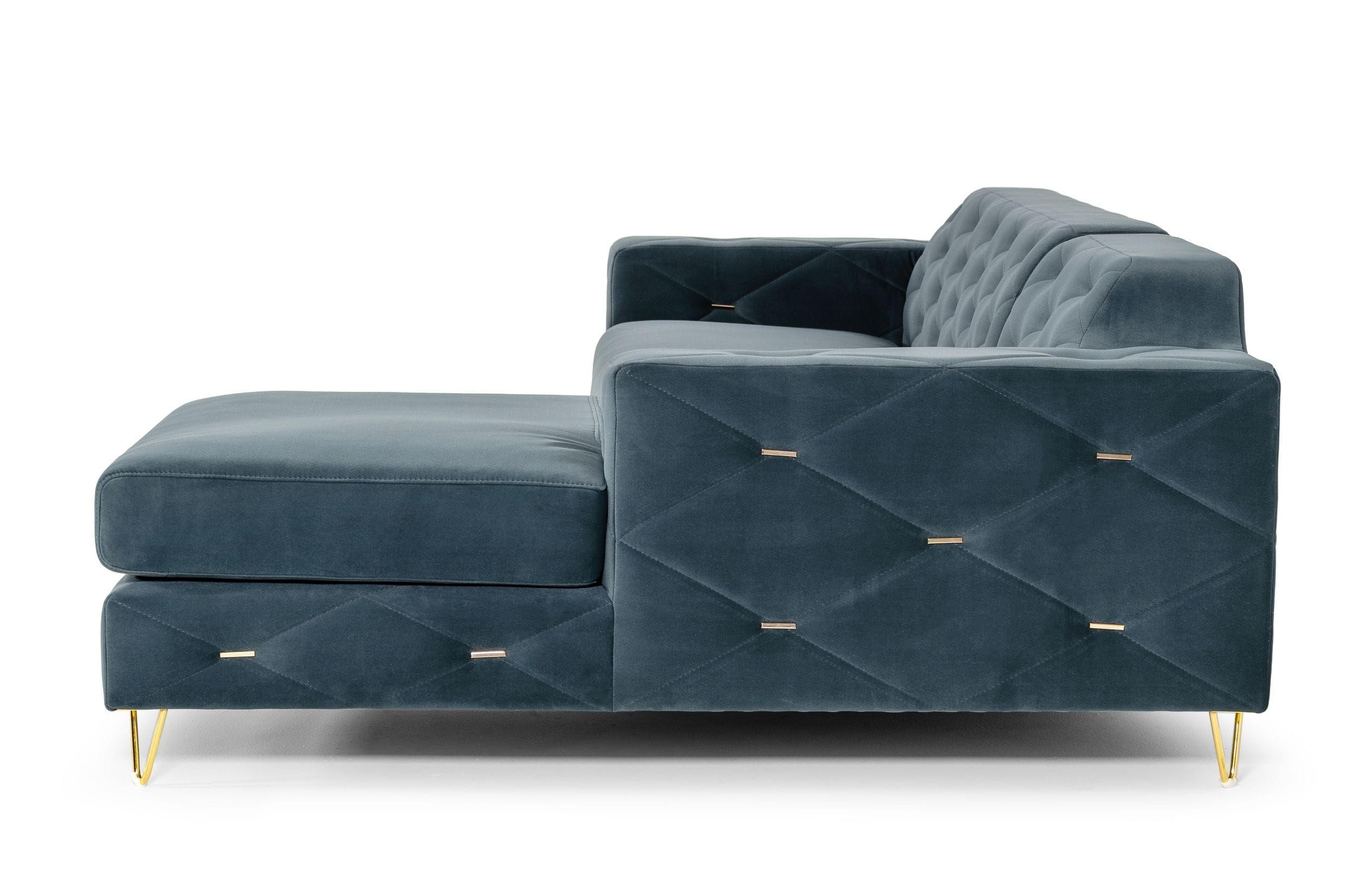 

                    
VIG Furniture VG2T1222 Sectional Sofa Blue Velvet Purchase 
