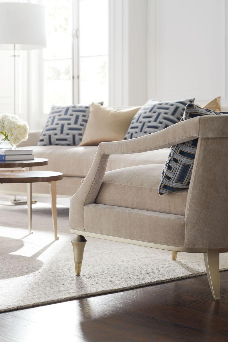 

    
Blush Taupe Velvet Sofa Set 3Pcs Contemporary Living Large by Caracole
