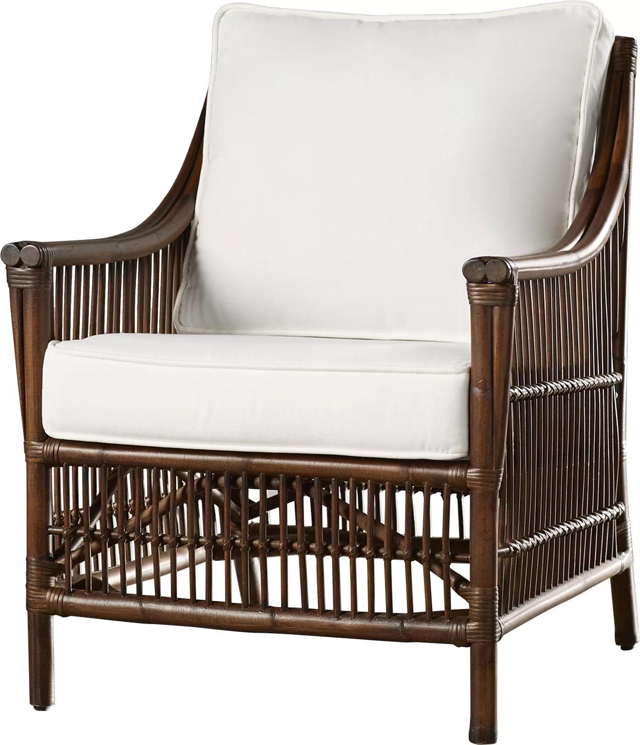 Classic Outdoor Chair Bora Bora PJS-2001-ATQ-LC in Brown, Beige Fabric