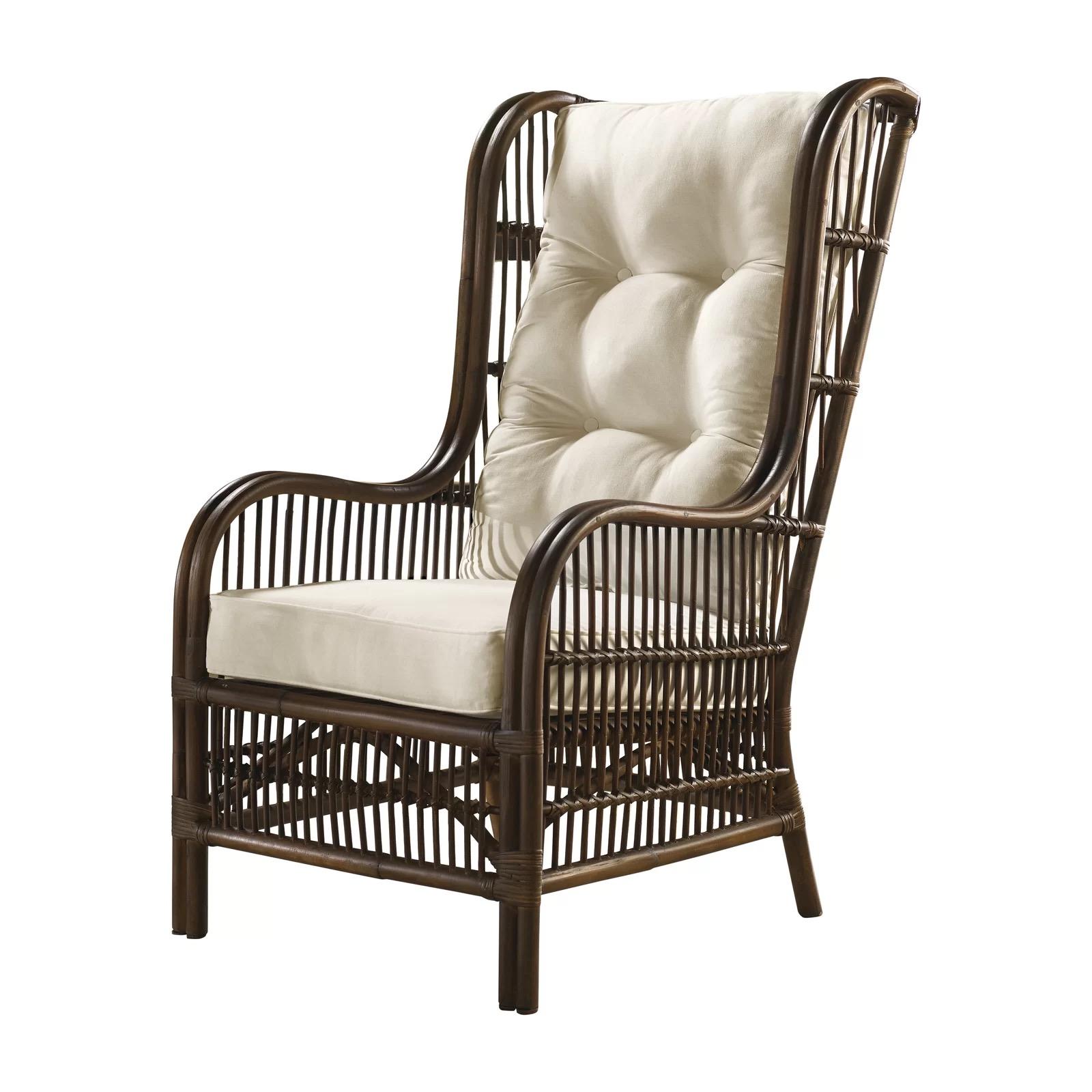 Classic Outdoor Chair Bora Bora PJS-2001-ATQ-OC in Brown, Beige Fabric