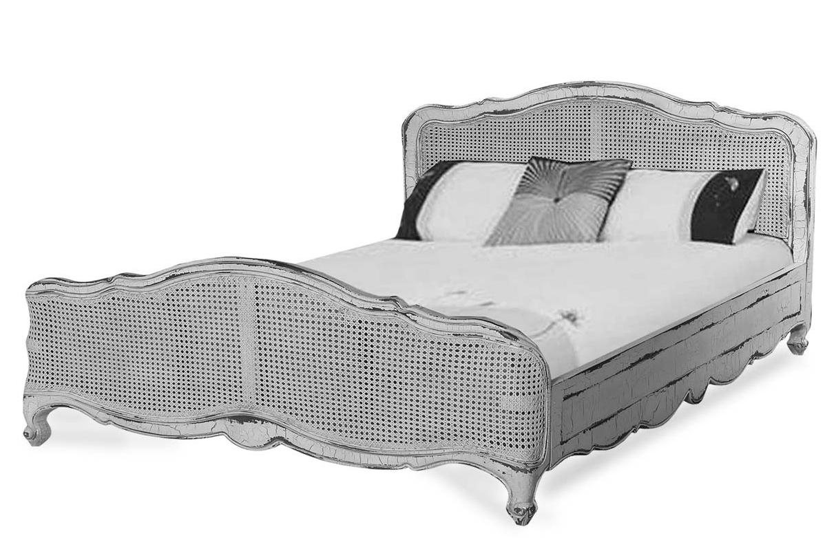 

    
Bramble 26190 Vintage Grey Covington Rattan Cal King Bed Solid Wood Classic
