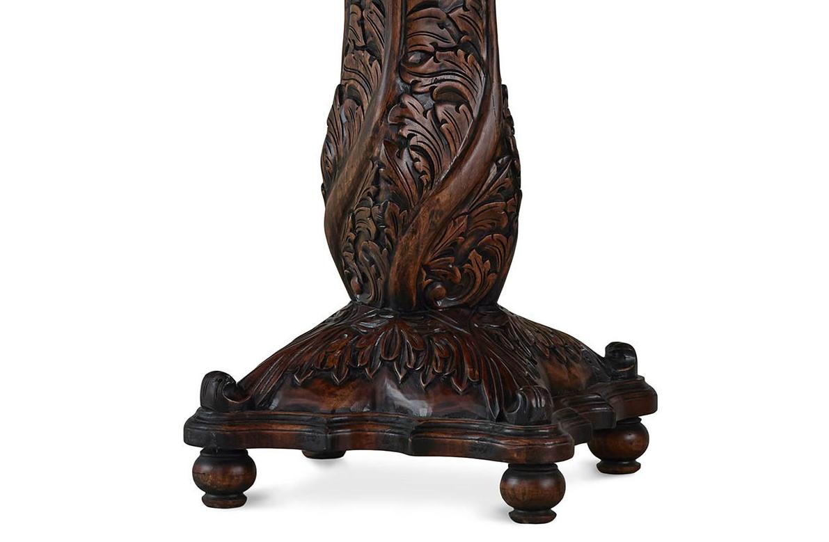 

    
Bramble 26677 Mary Tudor Wenge Foyer Table Carved Solid Wood Classic
