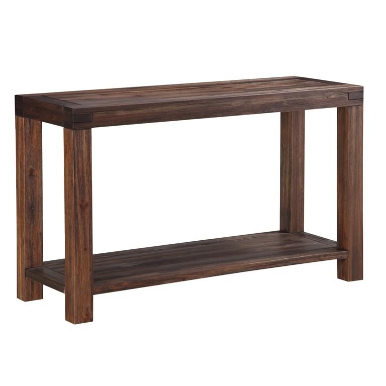 

    
Brick Brown Finish Acacia Solids Console Table MEADOW by Modus Furniture
