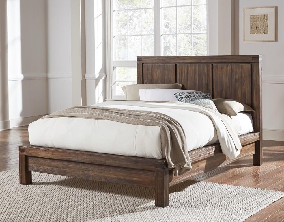 

    
Brick Brown Finish Acacia Solids King Platform Bed MEADOW by Modus Furniture
