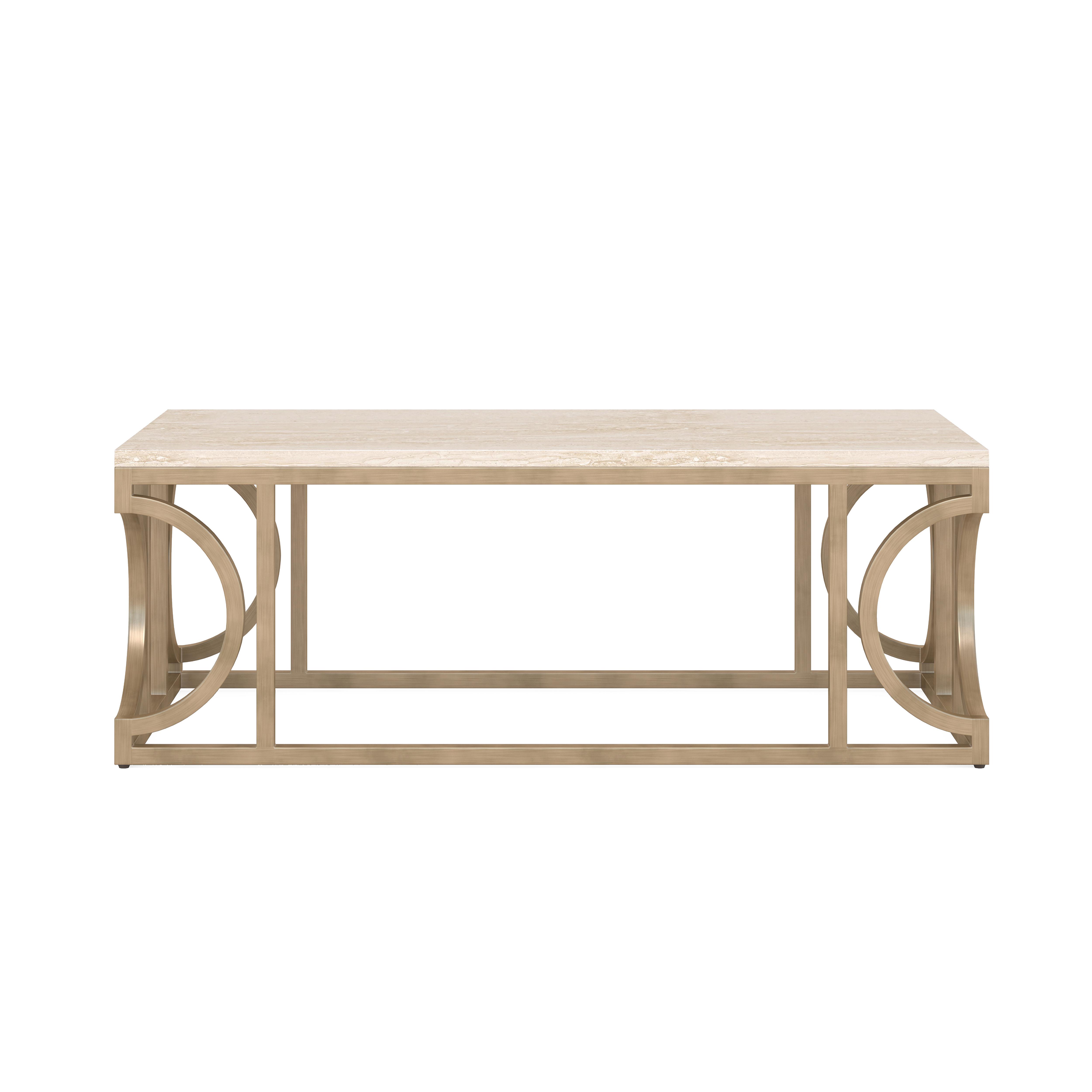 

    
a.r.t. furniture Intersect Coffee Table End Table Console Table Bronze/Beige 861300-1243-3pcs
