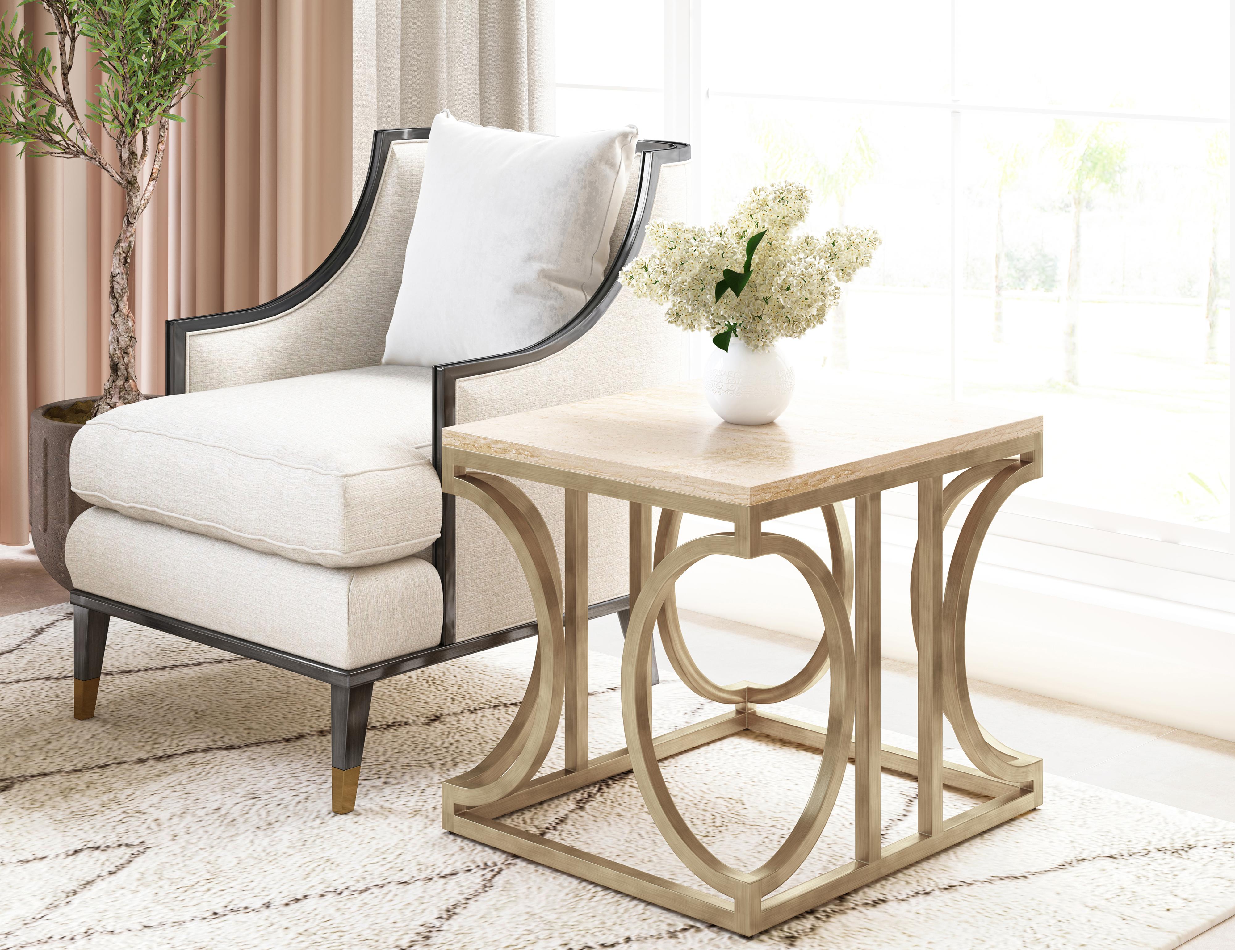 

                    
a.r.t. furniture Intersect End Table Bronze/Beige  Purchase 
