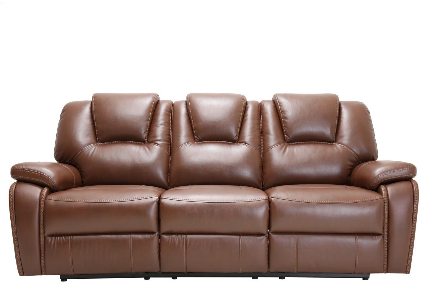 

    
Brown Air Leather Power Reclining Sofa Contemporary  Global United 7993
