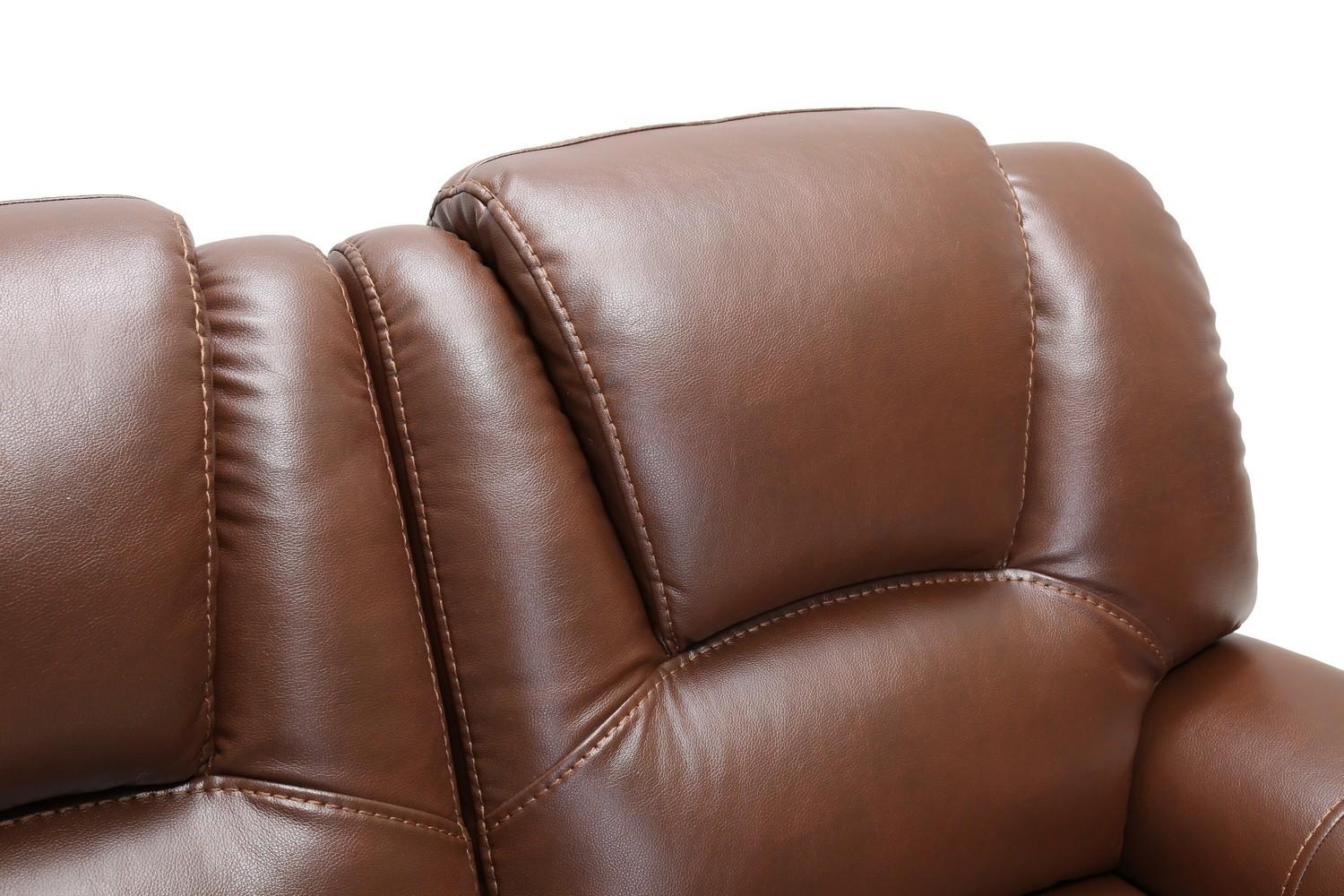 

        
083398863228Brown Air Leather Power Reclining Sofa & Loveseat Set Contemporary  Global United 7993
