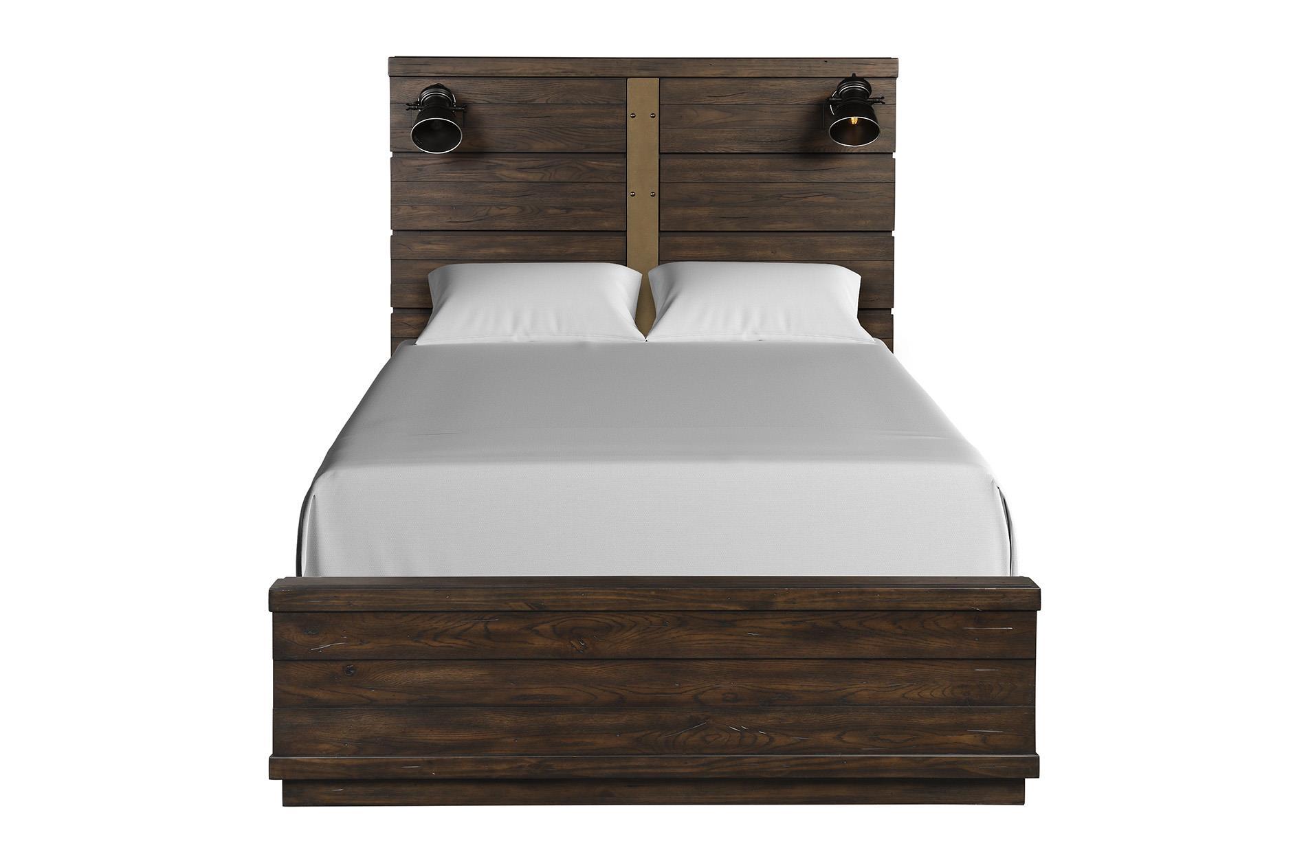 

    
Ebony Solid Wood Queen Bed EDISON 1827-105 Bernards Classic Modern
