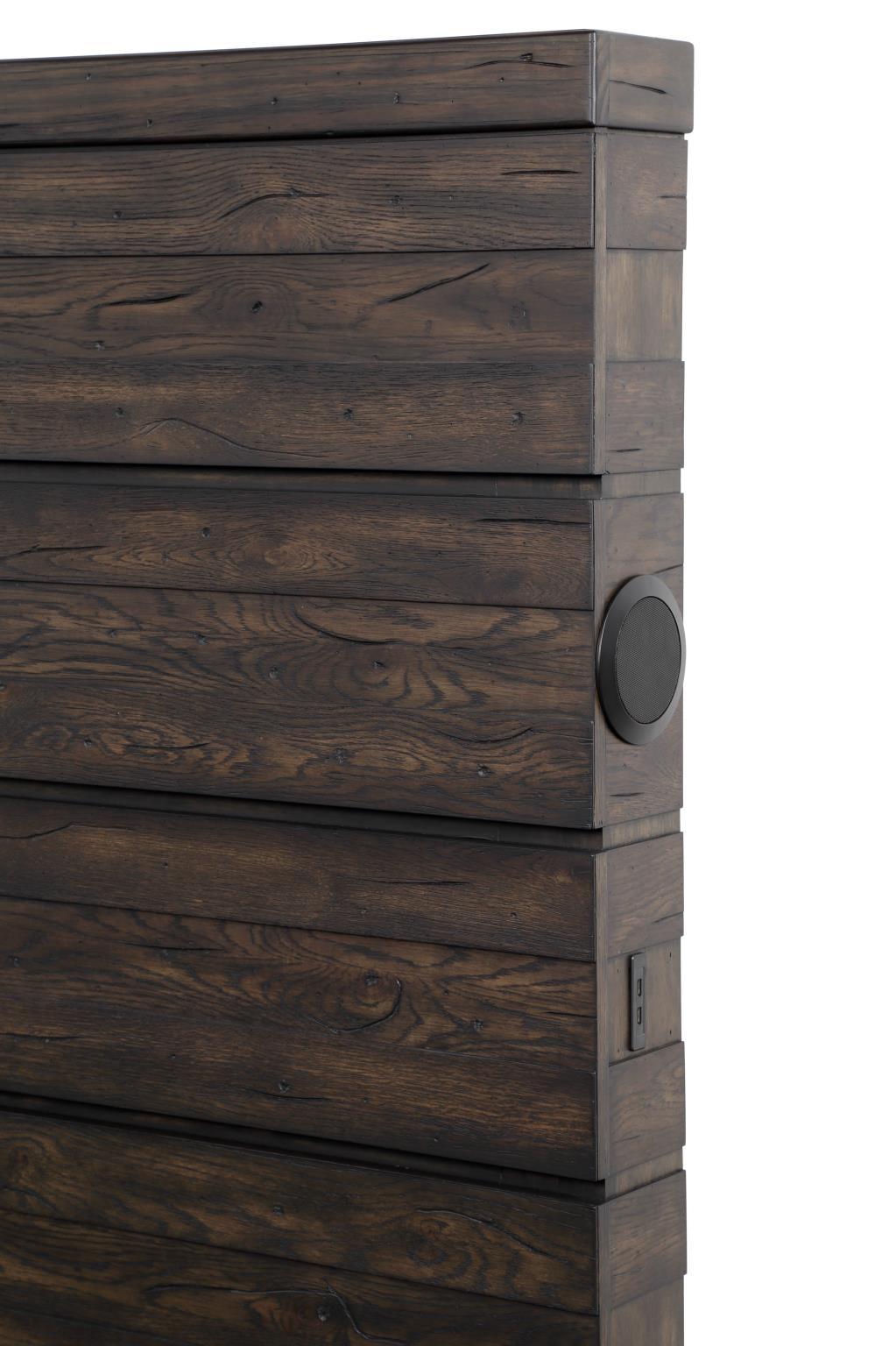 

    
 Order  Ebony Solid Wood King Bed Set 3Pcs EDISON 1827-110 Bernards Classic Modern
