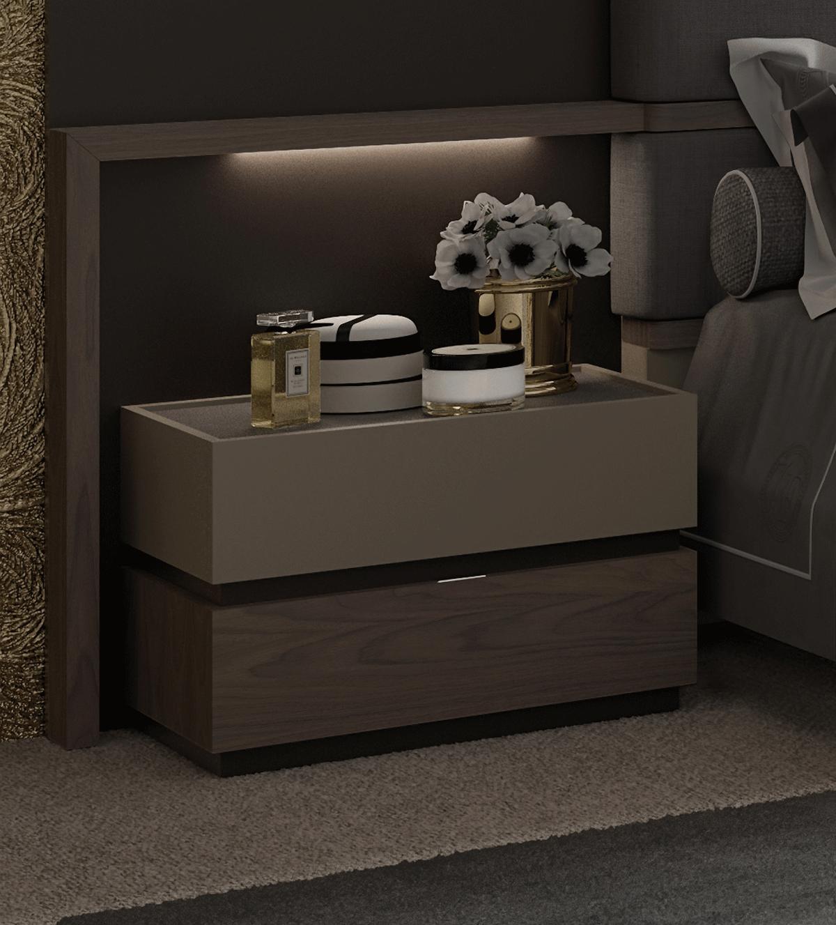 

    
ESF NS2DR Nightstand Set Wood/Gray/Beige LEONS2DR-2PC
