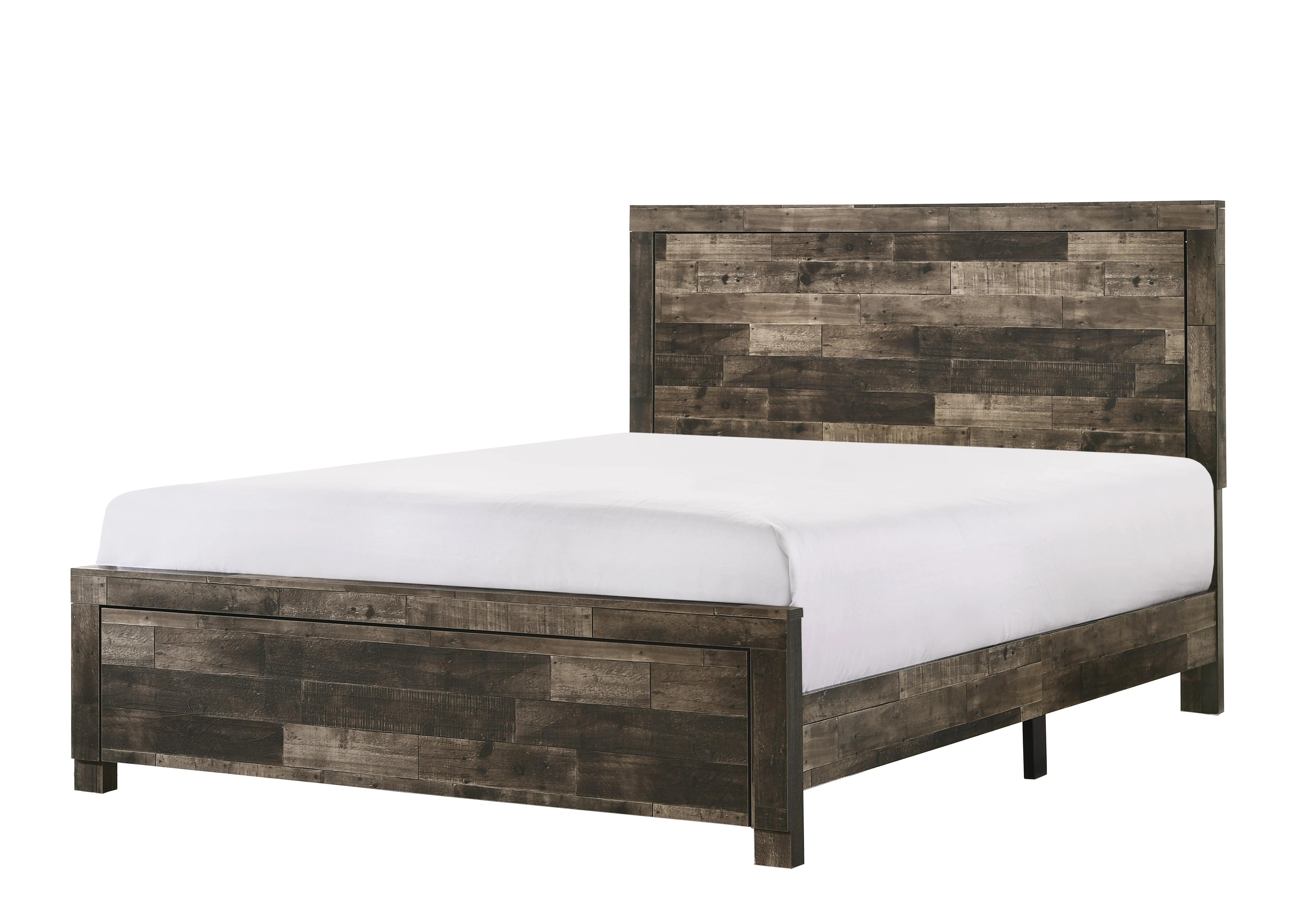 

    
Brown & Beige Panel Bedroom Set by Crown Mark Tallulah B9400-Q-Bed-3pcs
