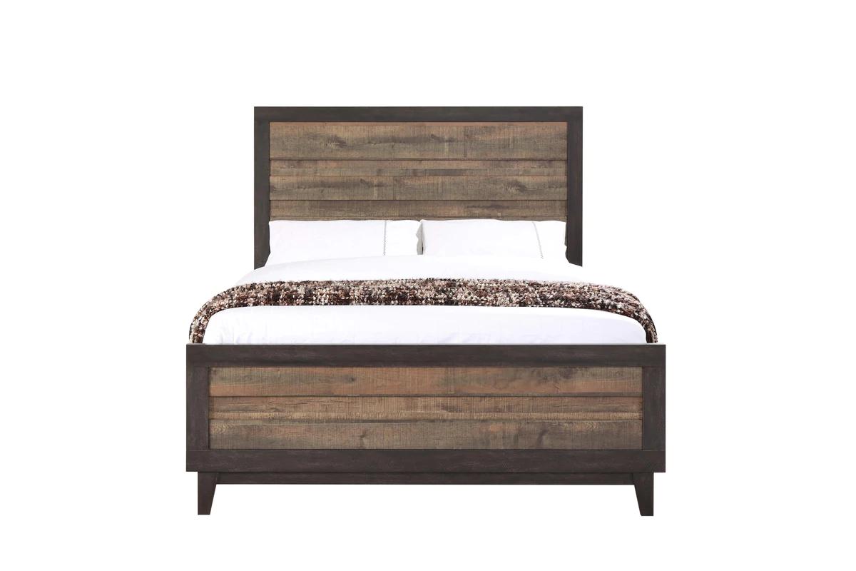 

    
Crown Mark Tacoma Panel Bedroom Set Brown/Black B8270-Q-Bed-3pcs
