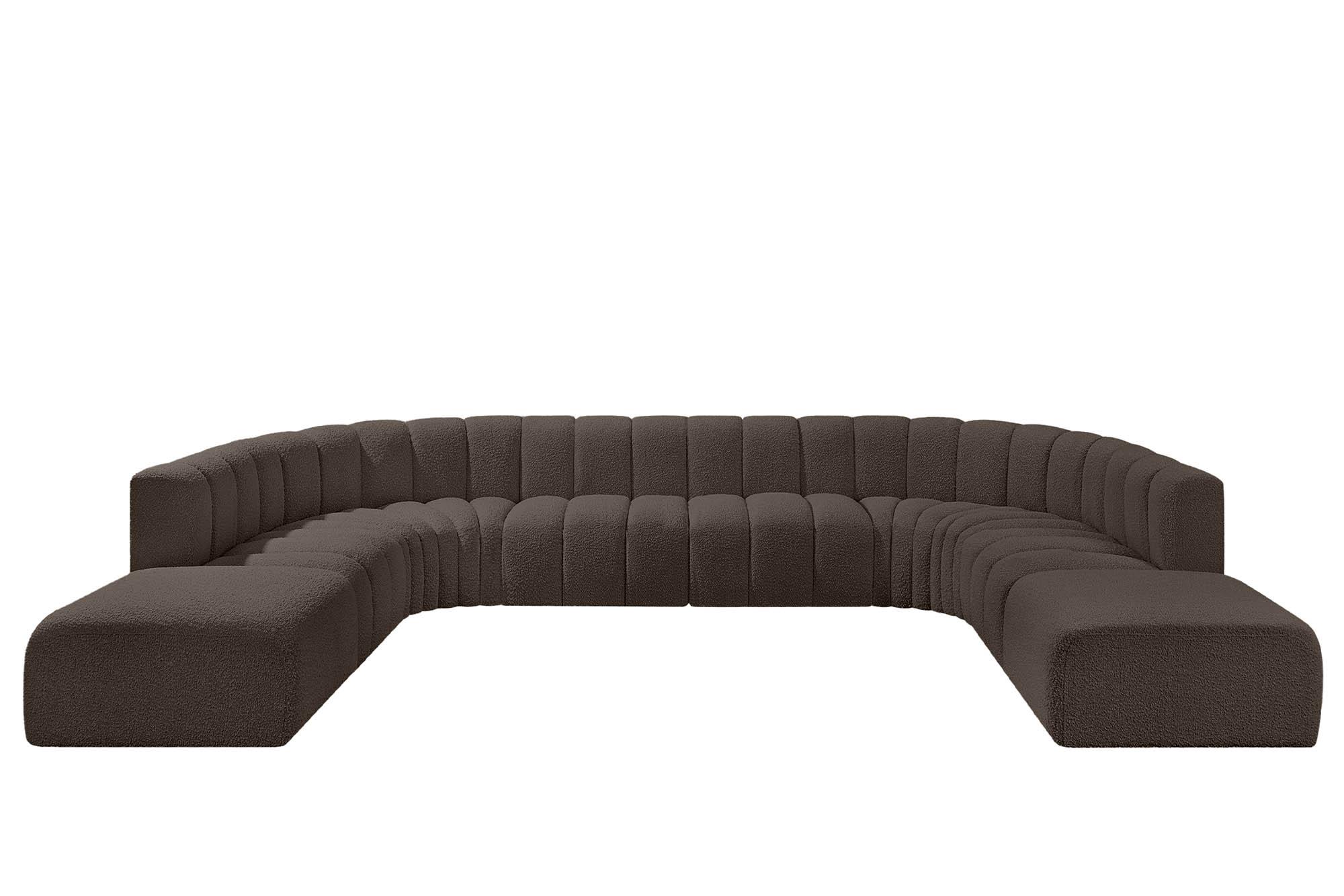 

        
Meridian Furniture ARC 102Brown-S10A Modular Sectional Sofa Brown Boucle 094308298047
