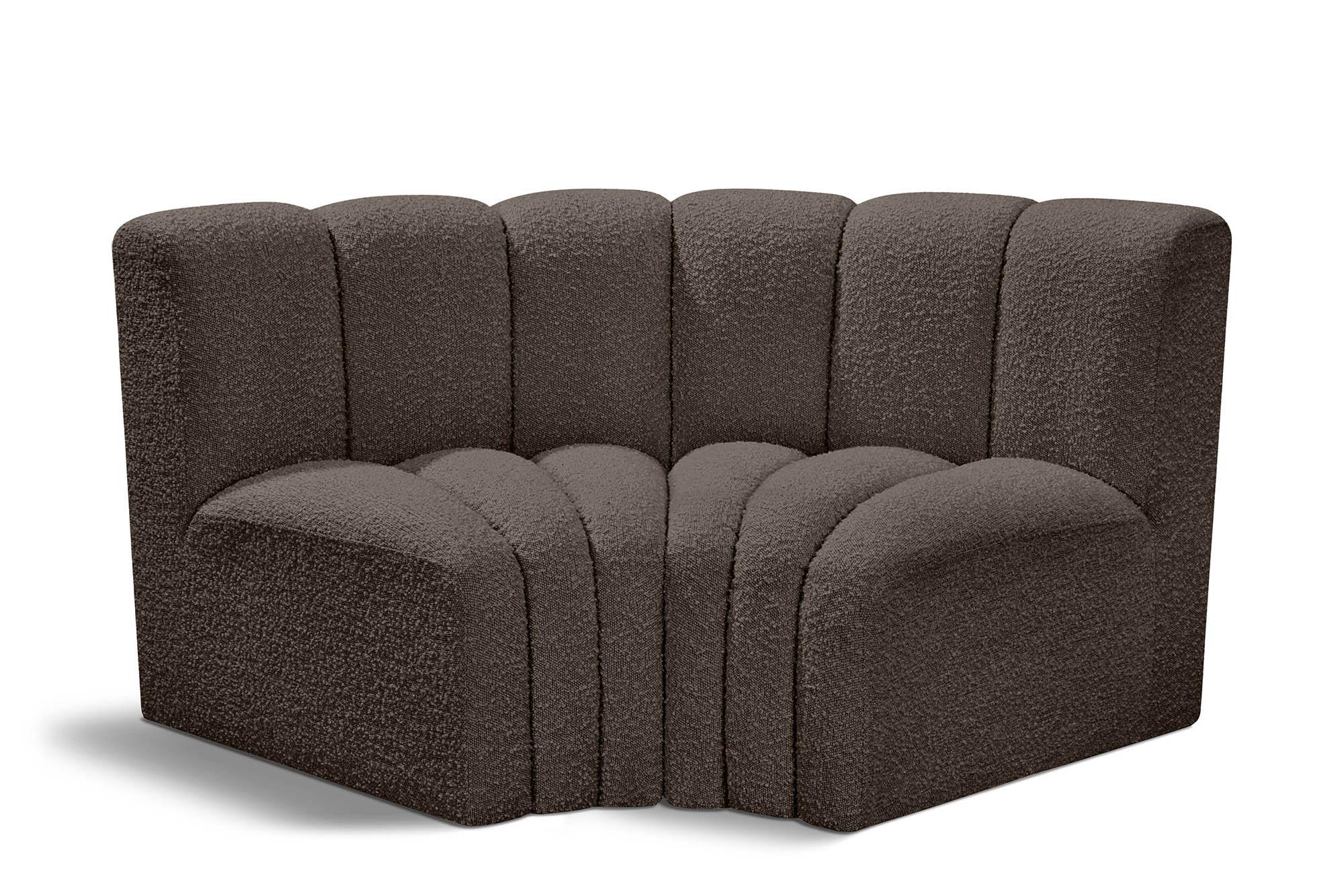 

    
Brown Boucle Channel Tufted Modular Sectional ARC 102Brown-S2B Meridian Modern
