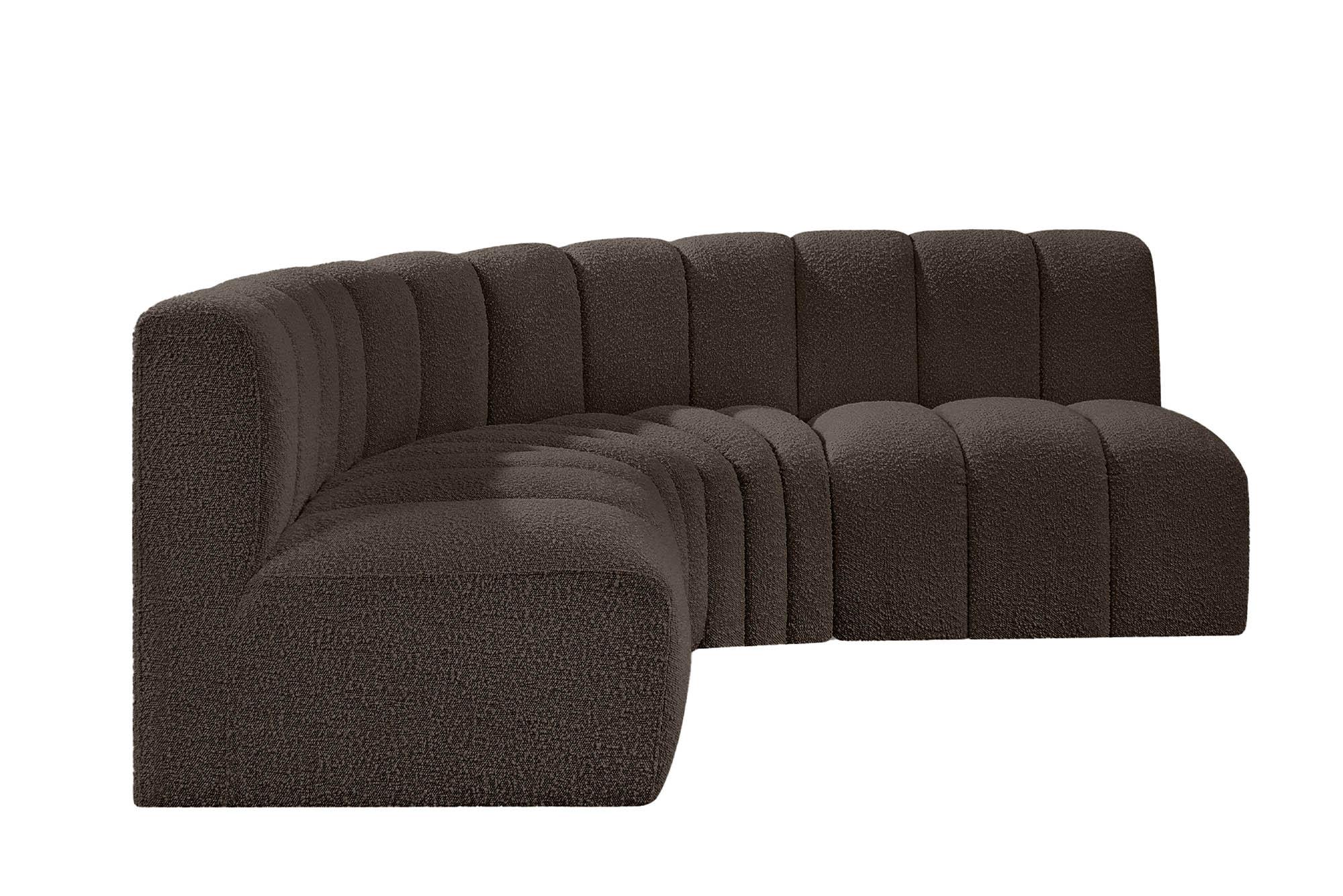 

    
102Brown-S4B Meridian Furniture Modular Sectional Sofa
