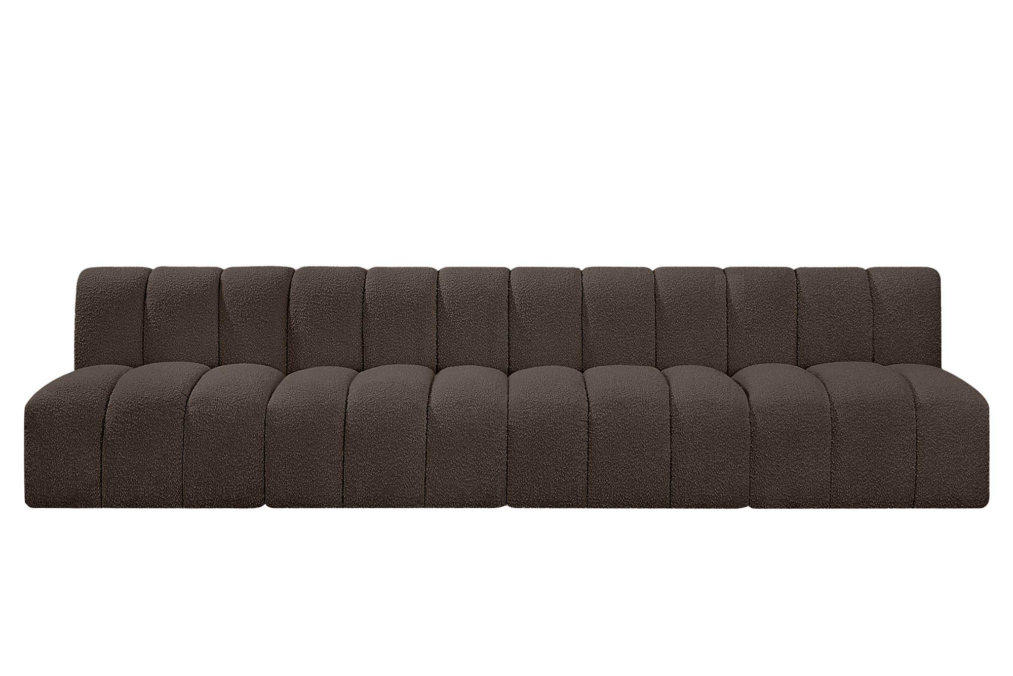 

        
Meridian Furniture ARC 102Brown-S4E Modular Sectional Sofa Brown Boucle 094308297873
