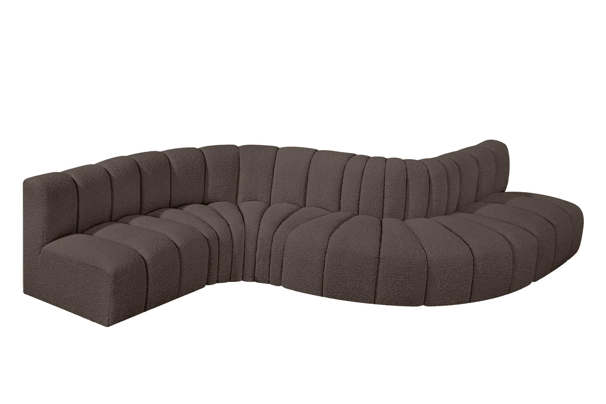 

        
Meridian Furniture ARC 102Brown-S6A Modular Sectional Sofa Brown Boucle 094308297934
