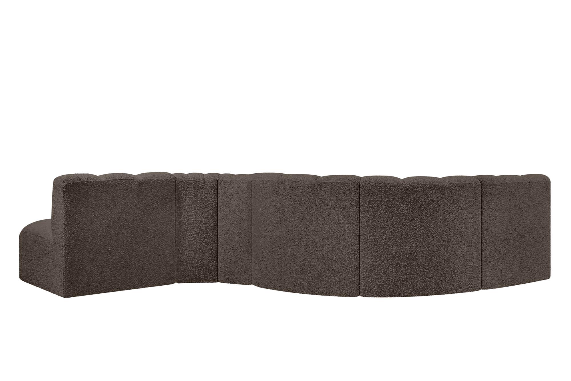 

    
102Brown-S6A Meridian Furniture Modular Sectional Sofa
