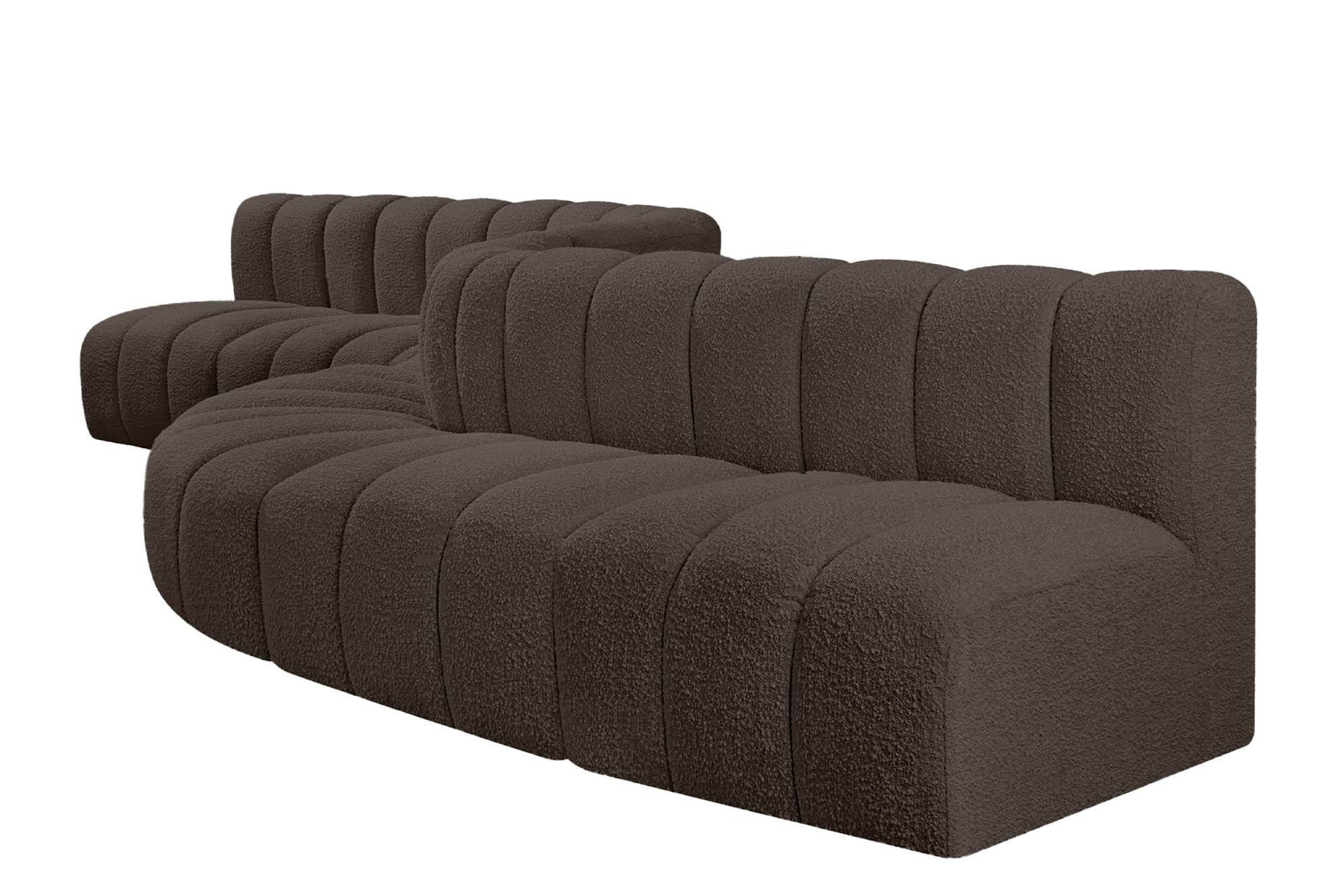 

        
Meridian Furniture ARC 102Brown-S8C Modular Sectional Sofa Brown Boucle 094308298023
