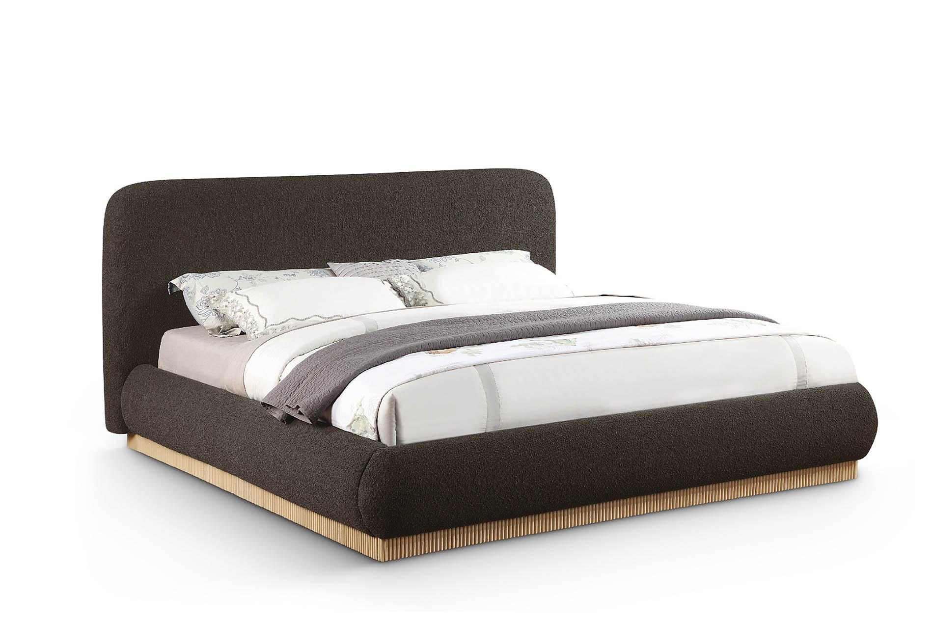 

    
Brown Boucle King Bed RIGBY B1275Brown-K Meridian Modern Contemporary
