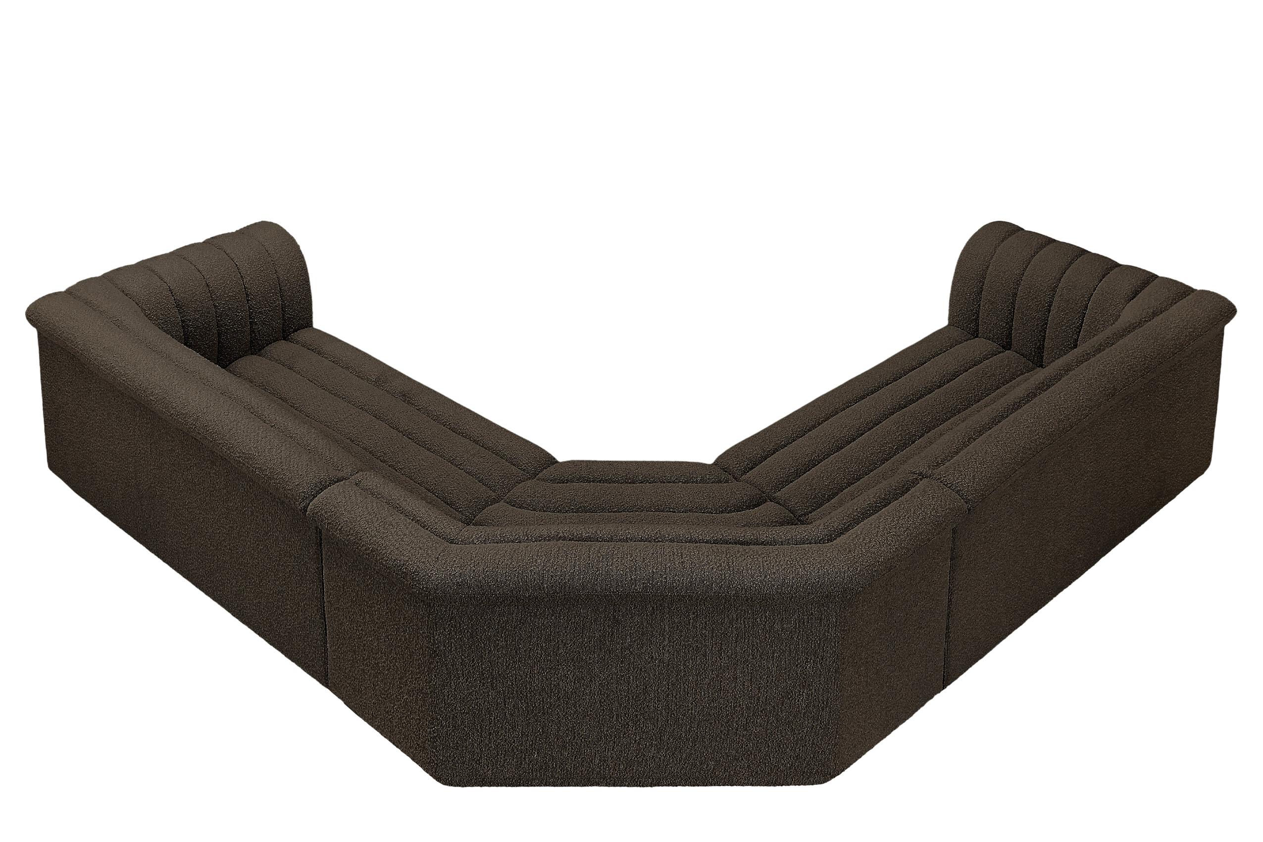 

    
193Brown-Sectional Meridian Furniture Modular Sectional
