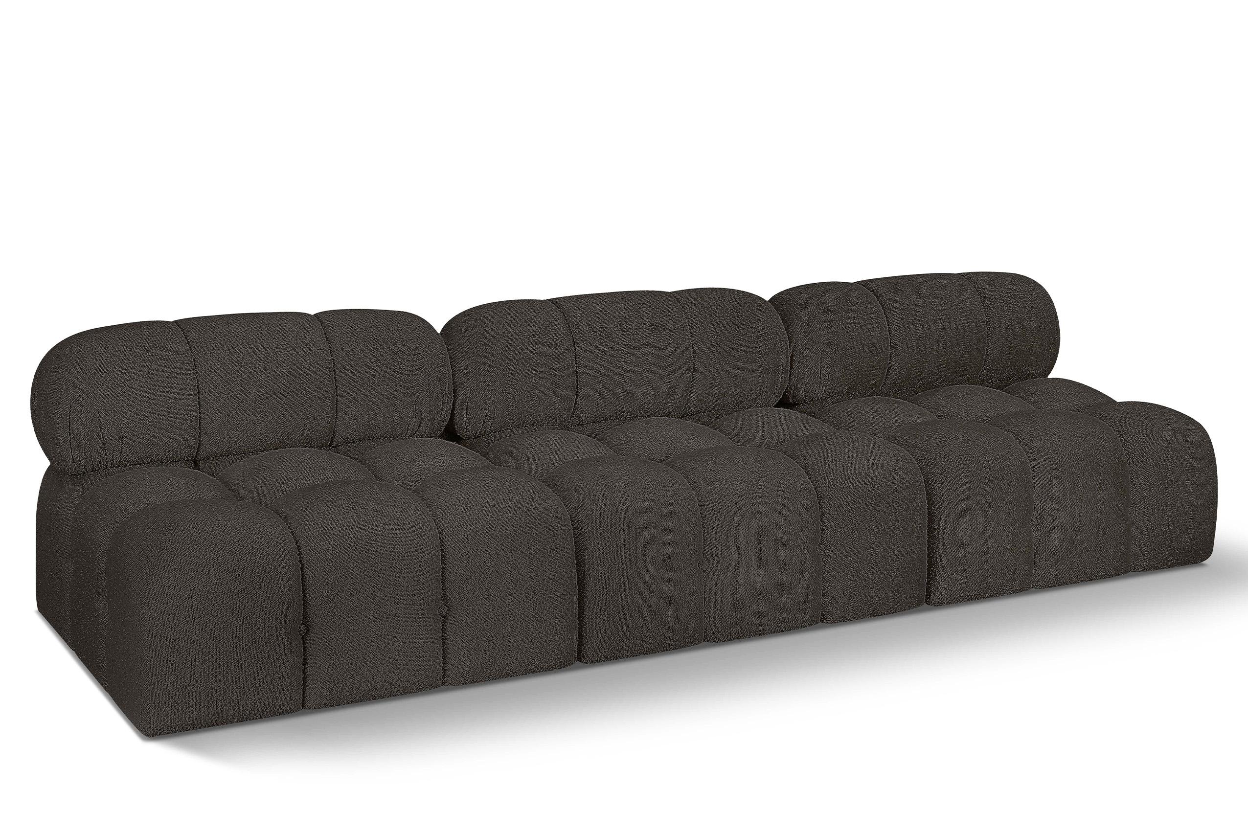 Contemporary, Modern Modular Sofa AMES 611Brown-S102B 611Brown-S102B in Brown 