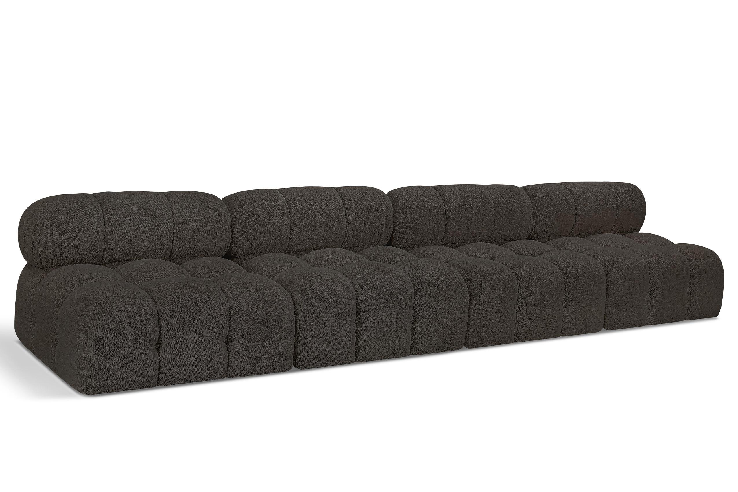 Contemporary, Modern Modular Sofa AMES 611Brown-S136B 611Brown-S136B in Brown 
