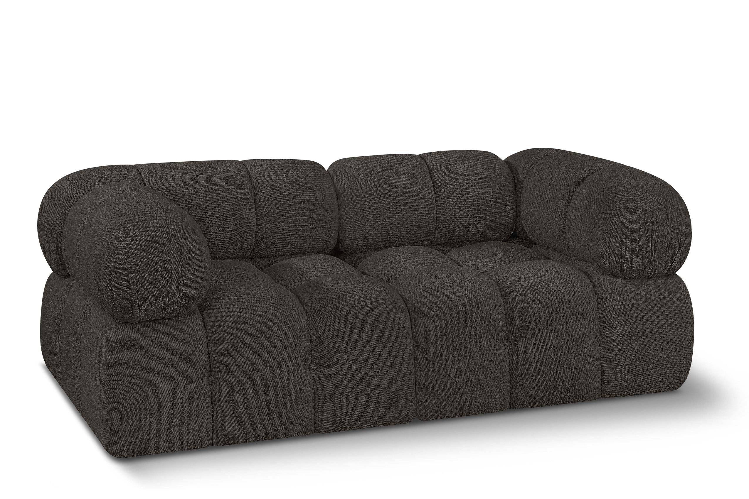 Contemporary, Modern Modular Sofa AMES 611Brown-S68A 611Brown-S68A in Brown 