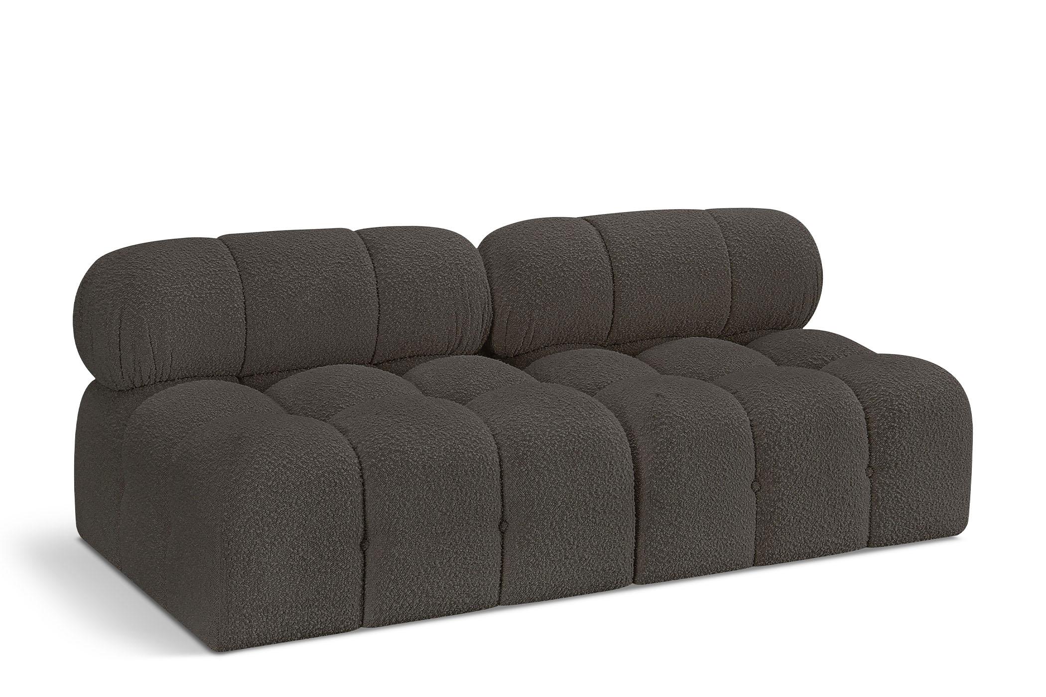 Contemporary, Modern Modular Sofa AMES 611Brown-S68B 611Brown-S68B in Brown 