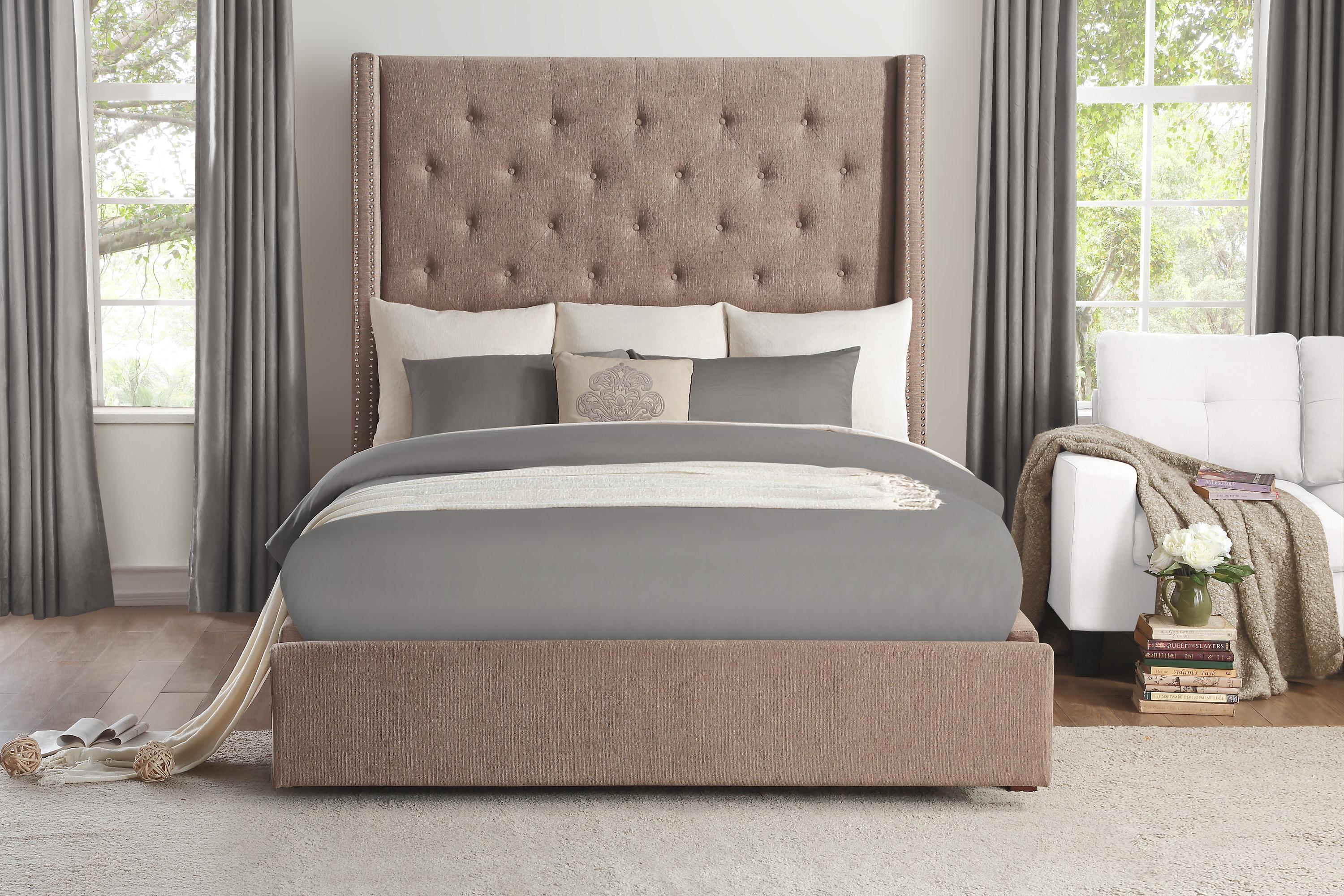 

    
Modern Brown Solid Wood CAL Bed Homelegance 5877KBR-1CK* Fairborn

