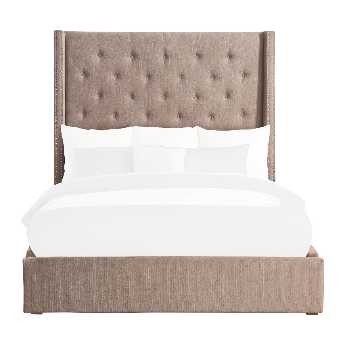 

    
Modern Brown Solid Wood King Bed Homelegance 5877KBR-1EK* Fairborn
