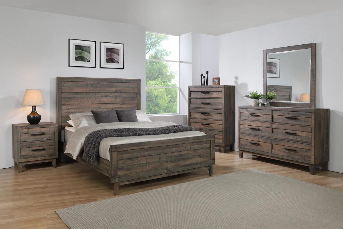 

    
Crown Mark Tacoma Panel Bed Brown B8280-CK-Bed
